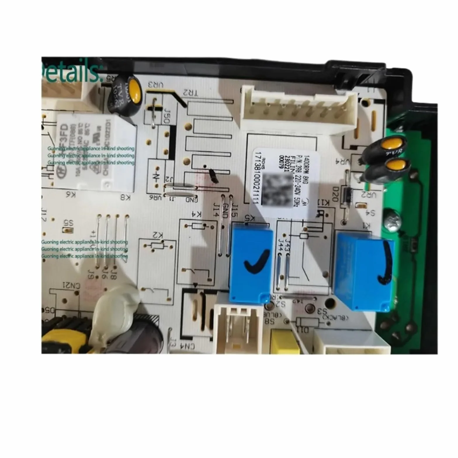 17138100021111 Komputerowa płyta sterująca do obwodu pralki PCB Części pralki