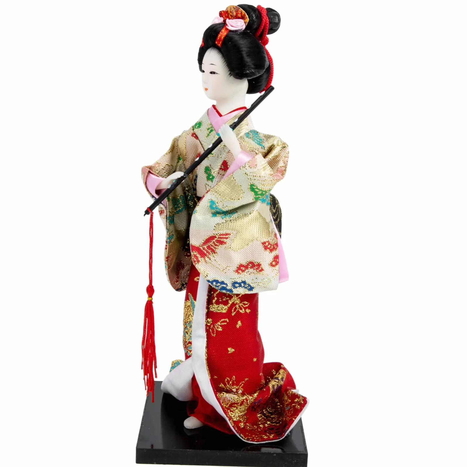 Amosfun Biuro do modeli, styl samurajski, figurka, lalka, biurko, mały przedmiot kolekcjonerski, gejsza, japońska orientalna ozdoba Kokeshi, restauracja, biurko, nowy stół, kimono rok
