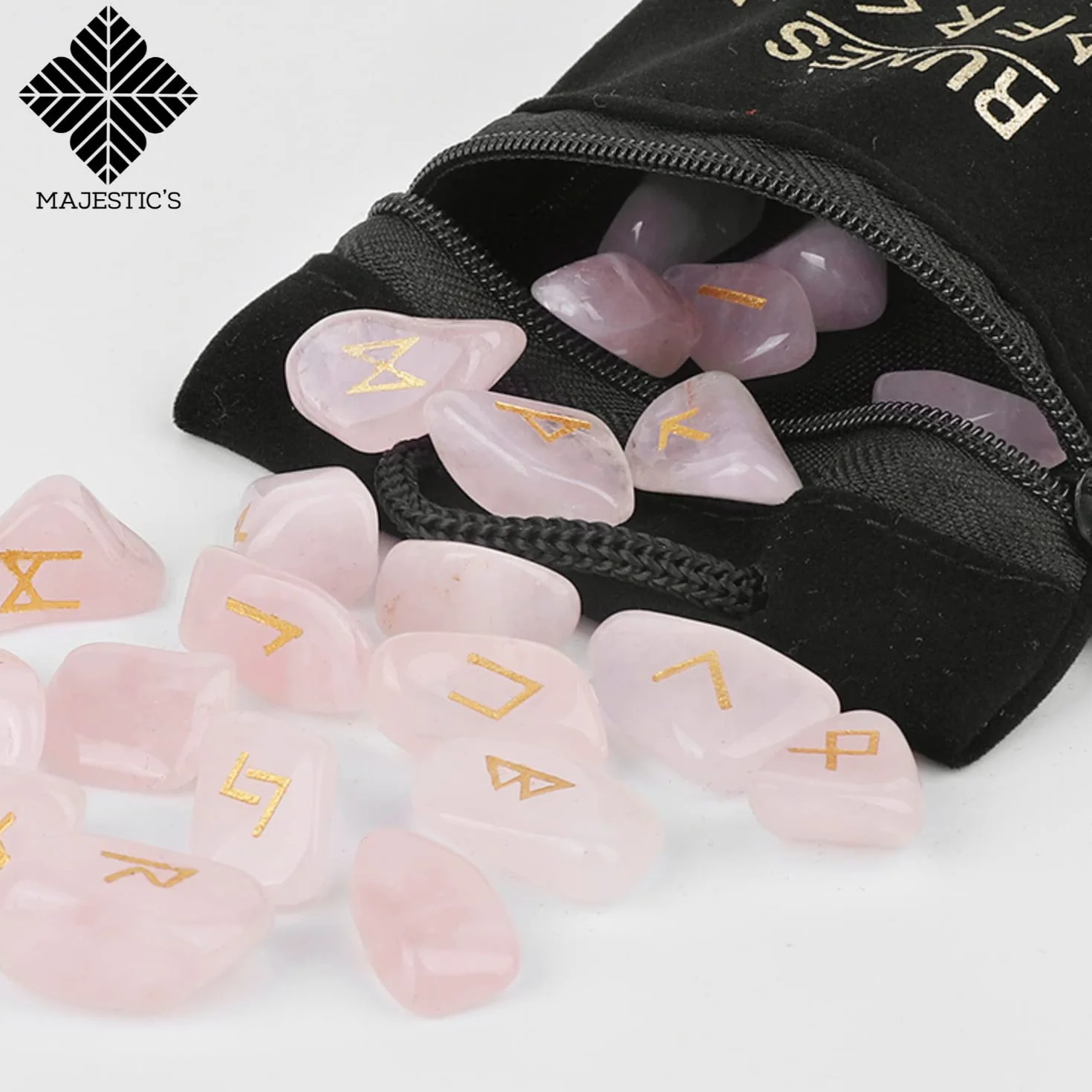 Majestic's Runes różowy kwarc