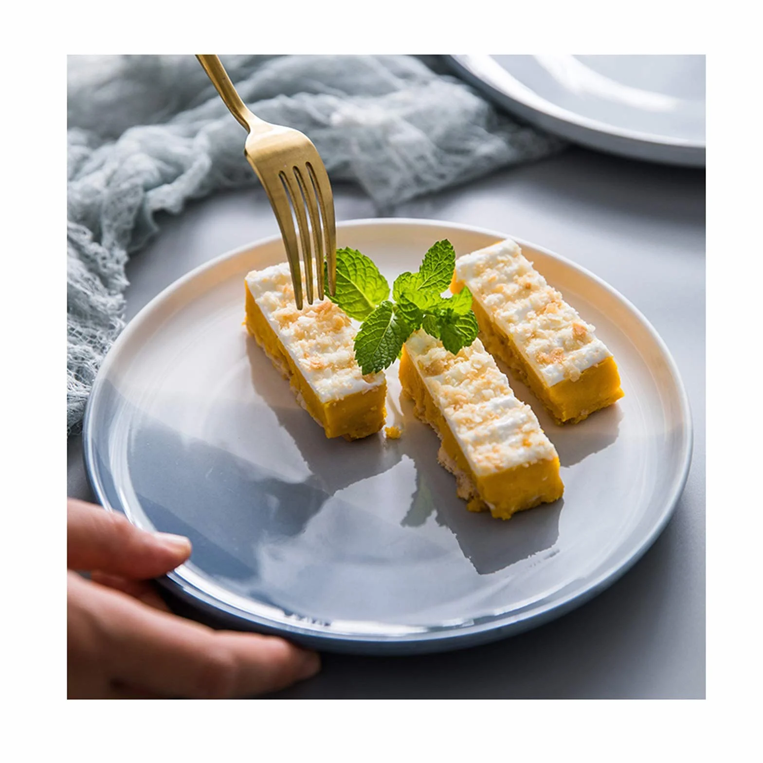 Talerze Naczynia Obiadowe Klasyczna okrągła obiadowa płyta do codziennego użytku, elegancka płyta deserowa do makaronu, trwała płyta porcelanowa, sejf mikrofalowa. Kolacja Restauracja Rodzinna Impreza