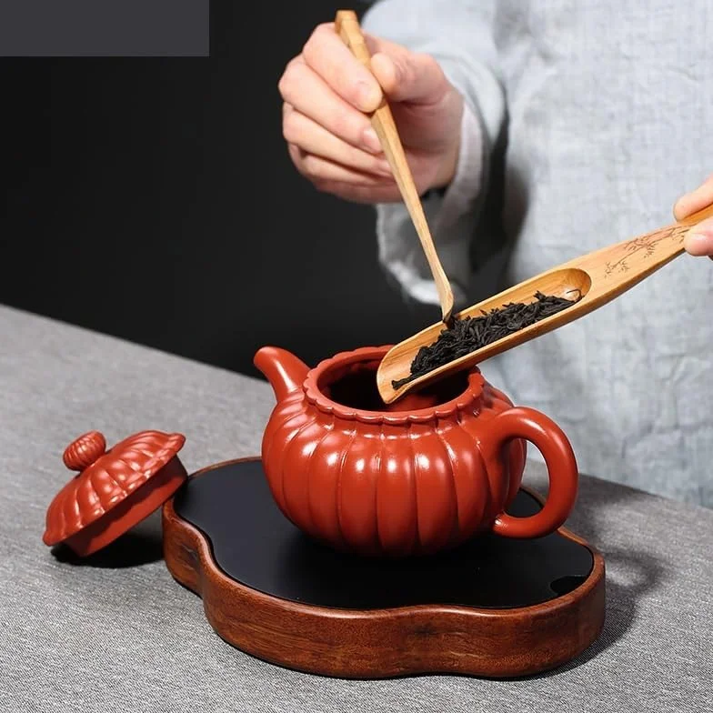 Ceramiczny czajniczek fioletowy 300ml Retro czajniczek domowy chiński czajniczek zestaw do herbaty herbata liściasta zaparzacz do herbaty