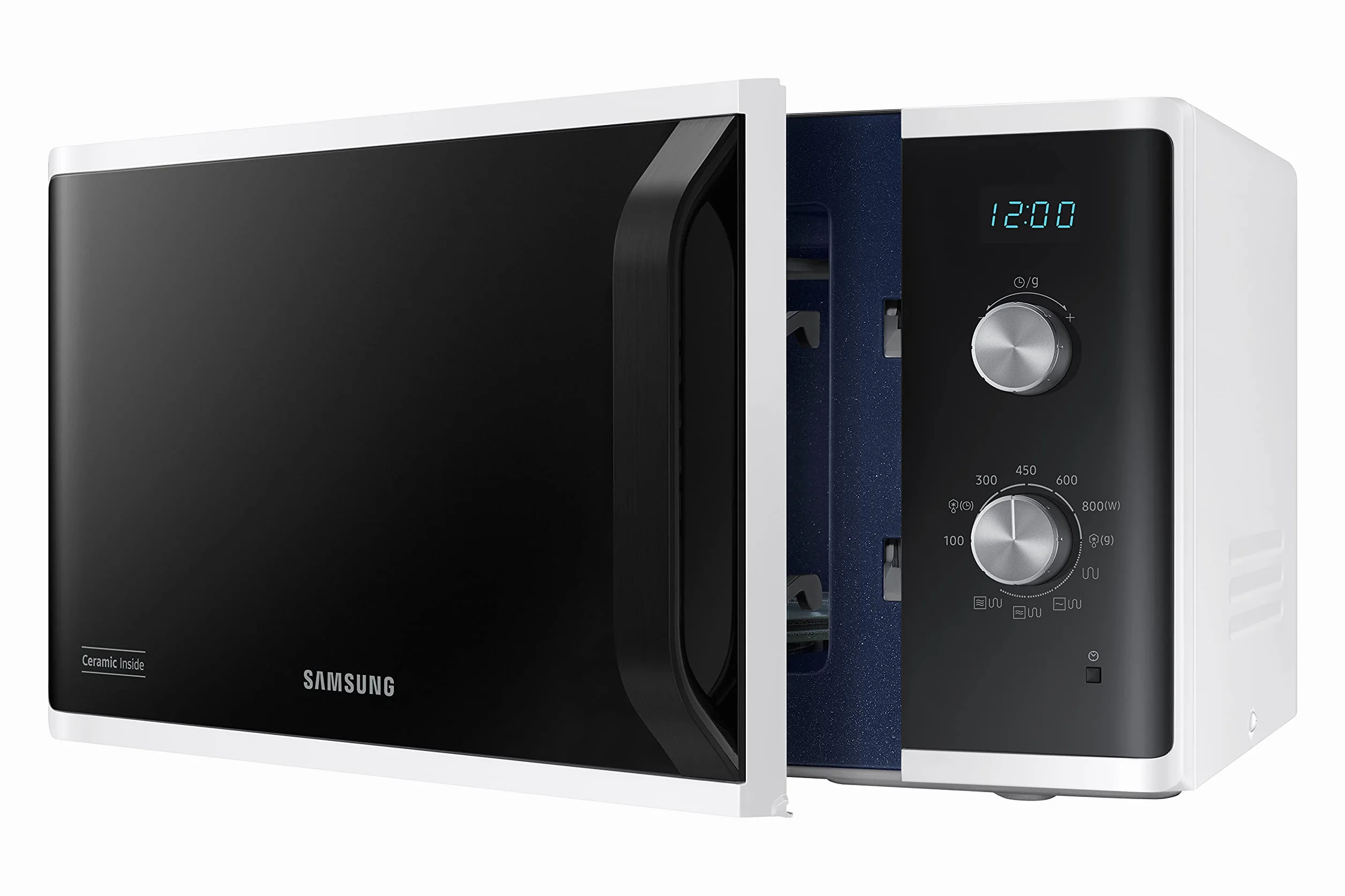 Samsung Microonde MG23K3614AW kuchenka mikrofalowa, 23 litry, 800 W, grill 1100 W, biały
