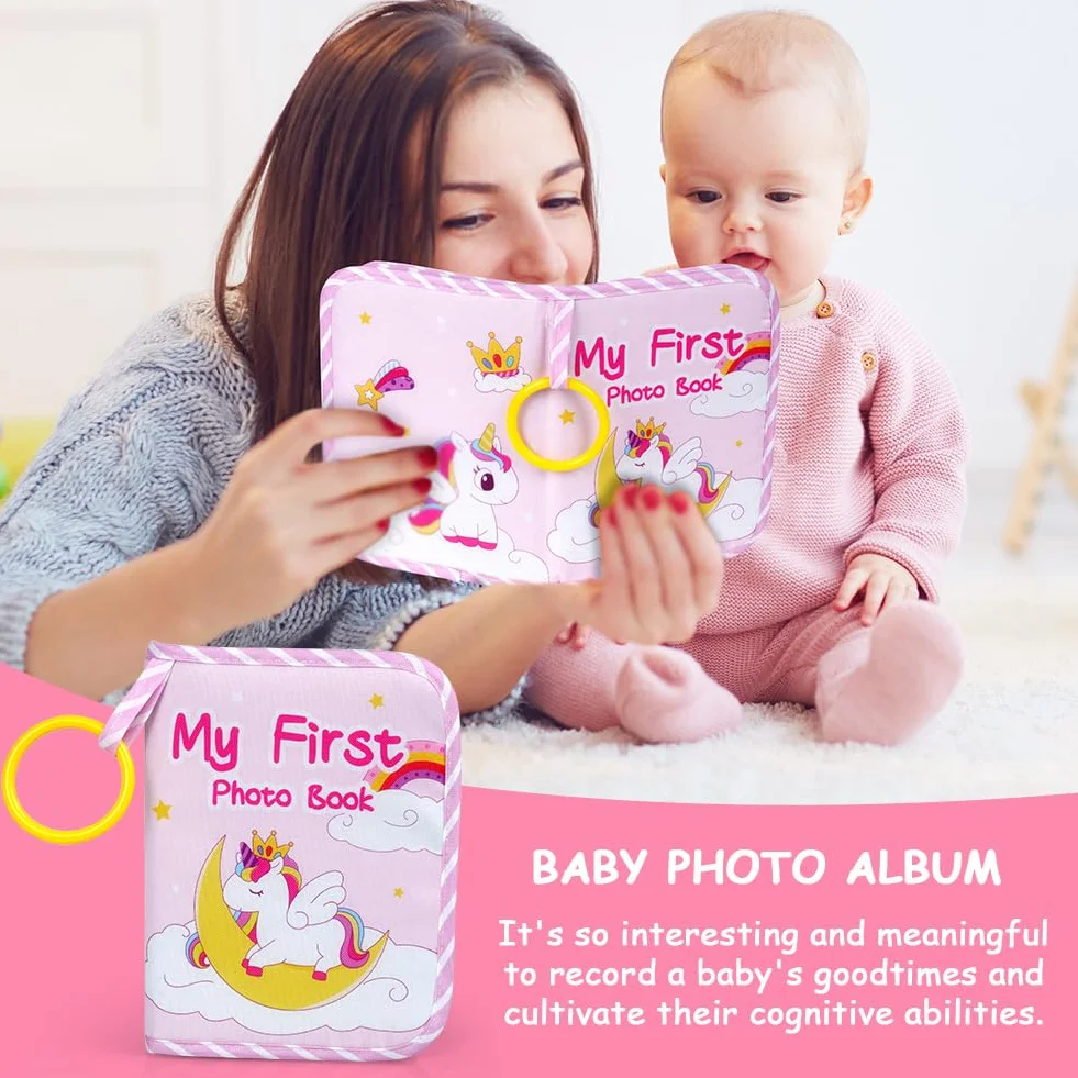 Aolso Album fotograficzny dla niemowlątksiążka, pamiątkowa fotoksiążka dla noworodków, małych dzieci i dzieci