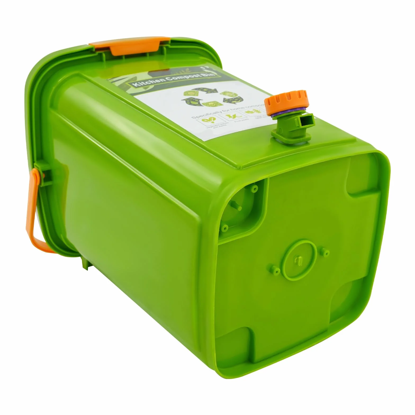 Ekologiczne wiadro 20 l – kosz na odpady organiczne, kuchnia z podwójną pokrywką, płyta filtrująca, kran odpływowy i zamknięcie zapachowe, duży kosz na odpady organiczne, kompost, wiadro ekologiczne