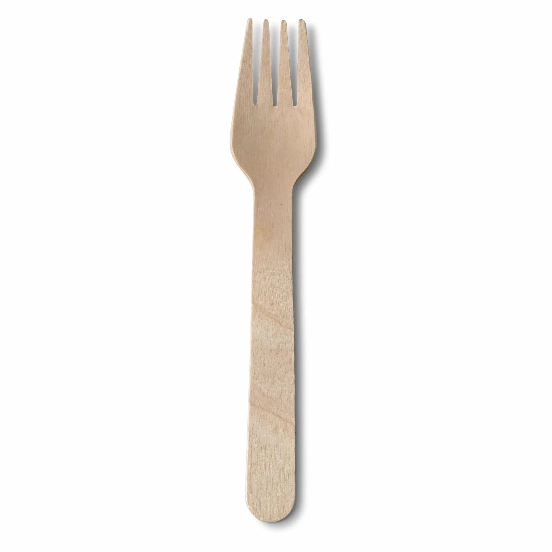 BIOZOYG DSE06309 drewniane widelce, 100 sztuk, 16 cm długości, certyfikowane gospodarstwo drewna, kompostowalne