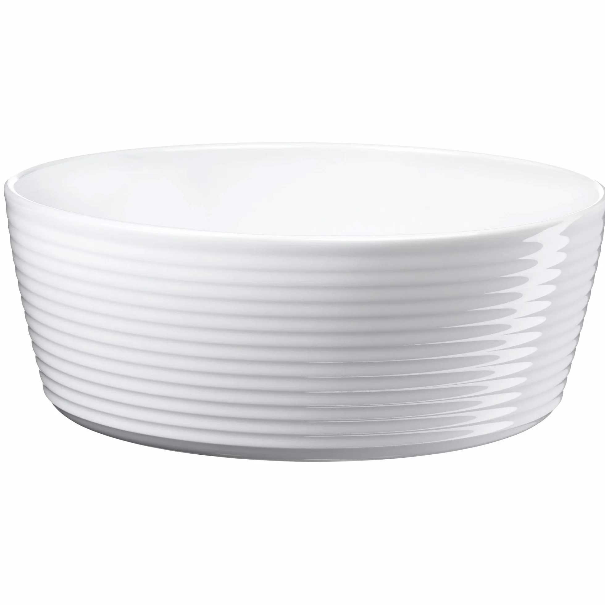 WMF Nuova 3-częściowy zestaw misek do sałatek, stal nierdzewna, 30 cm, z miską do sałaty, polerowana stal nierdzewna Cromargan, porcelana, nadaje się do mycia w zmywarce