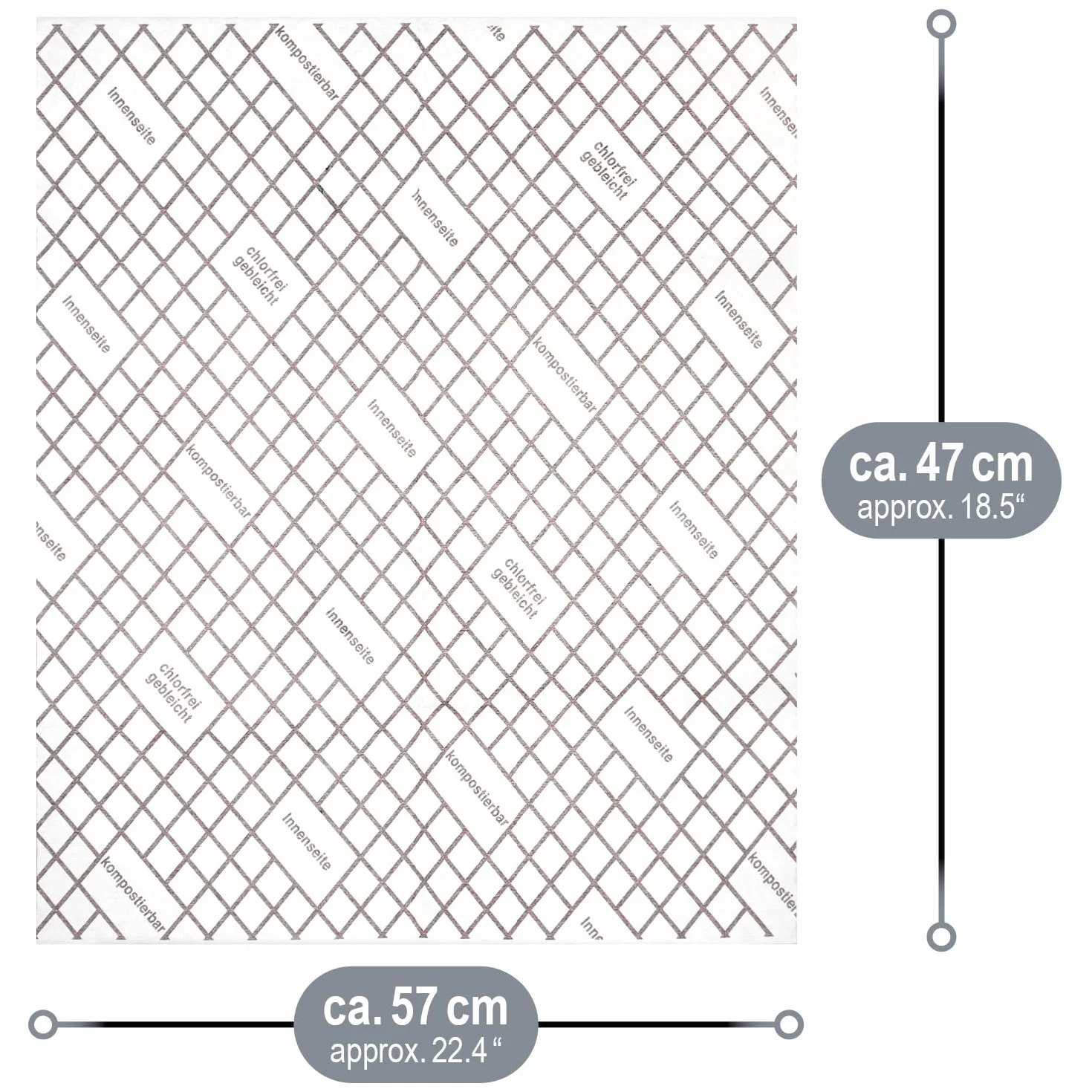 COM-FOUR® 2x filtry wyciagowe do okapów kuchennych o wysokiej wydajnosci filtrowania - filtr plaski 1 mm, nadajacy sie do krojenia ze wskaznikiem nasycenia - 57 x 47 cm (Ze wskaznikiem - 2 sztuki)