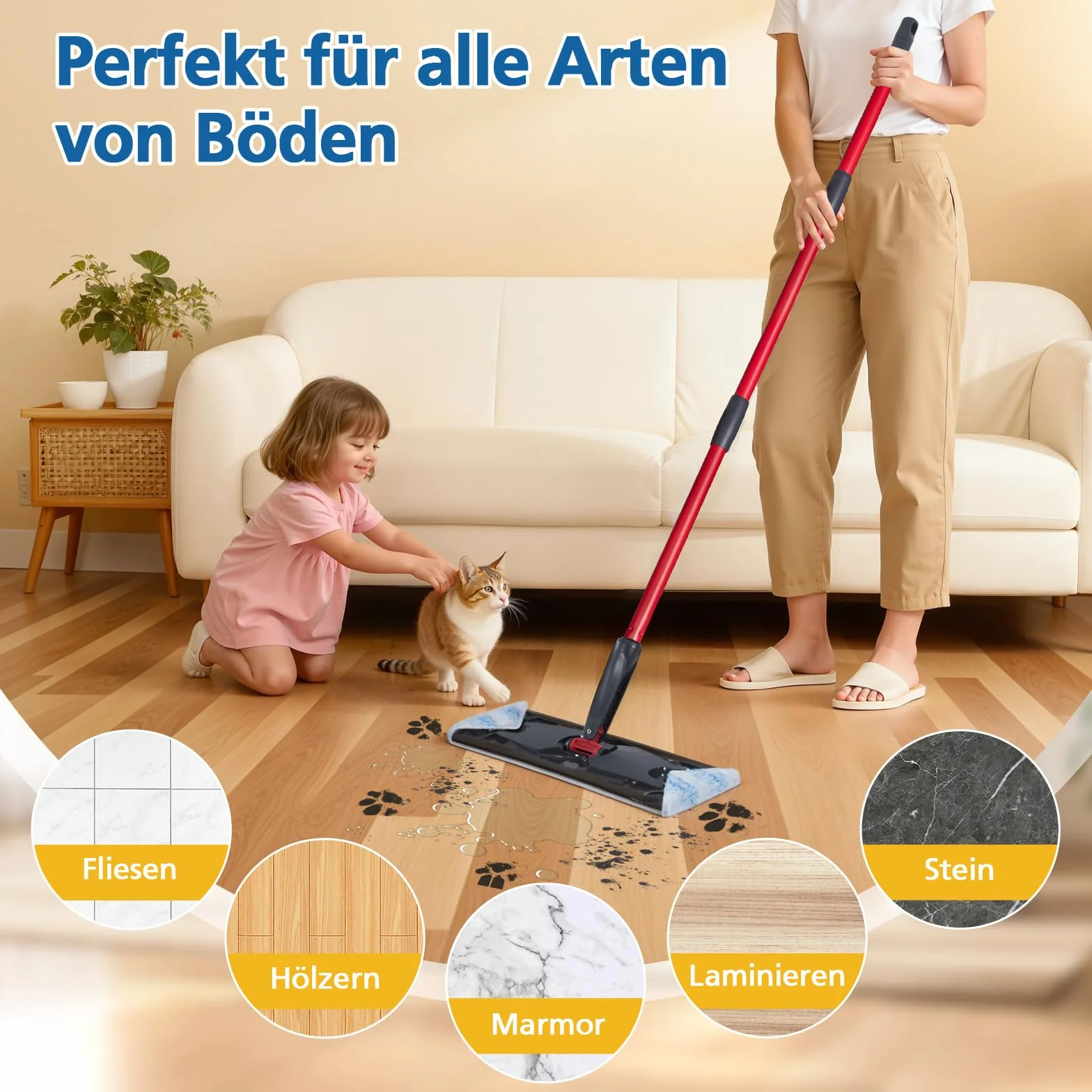 6 sztuk podkładek z mikrofibry, kompatybilne z Vileda H2PrO i O-Cedar H2PrO, zapasowe pokrycie, szybkie usuwanie plam