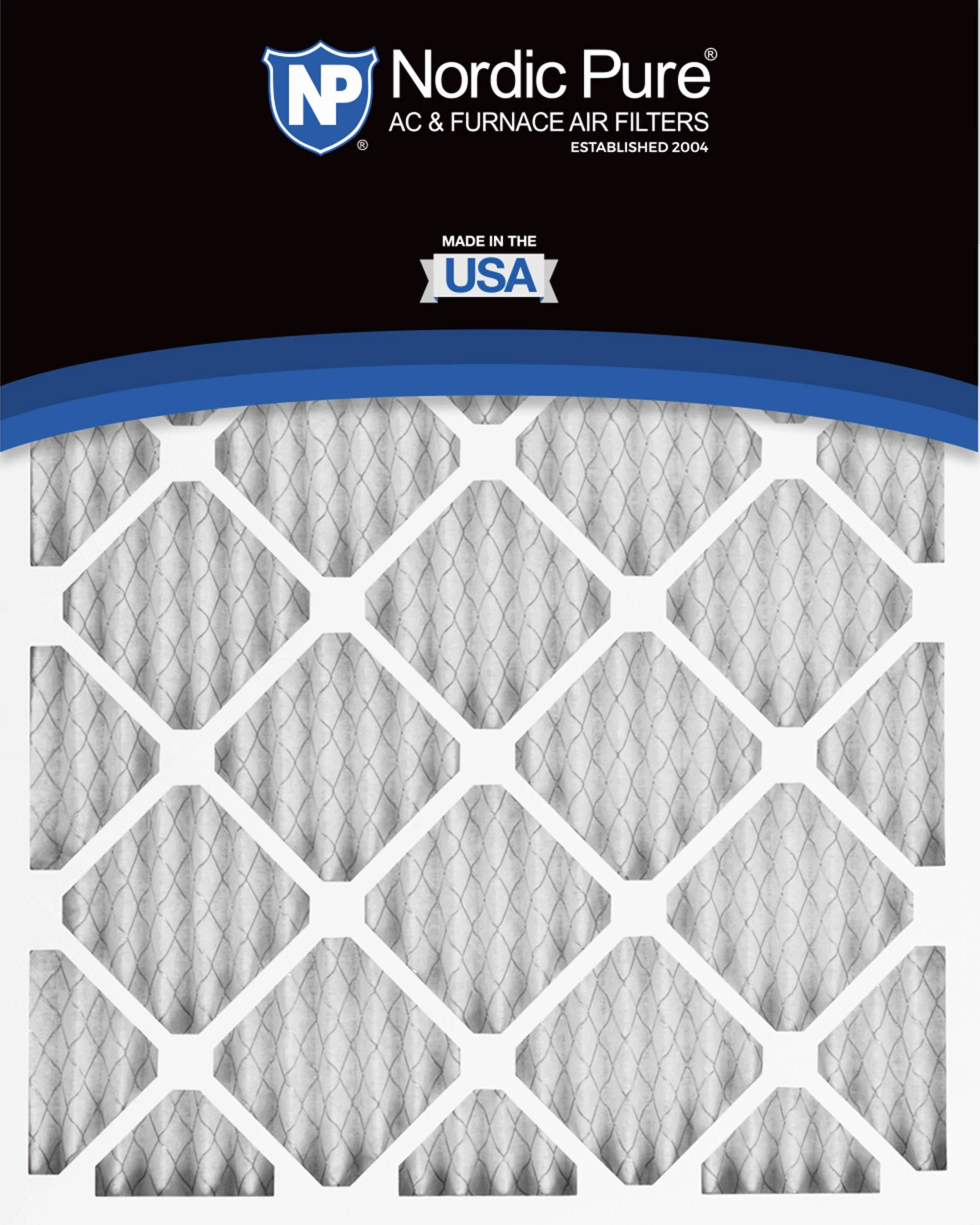Nordic Pure 20 x 20 x 1 MERV 8 plisowane filtry powietrza do pieca AC 6 sztuk, 20 x 20 x 1 M8-6