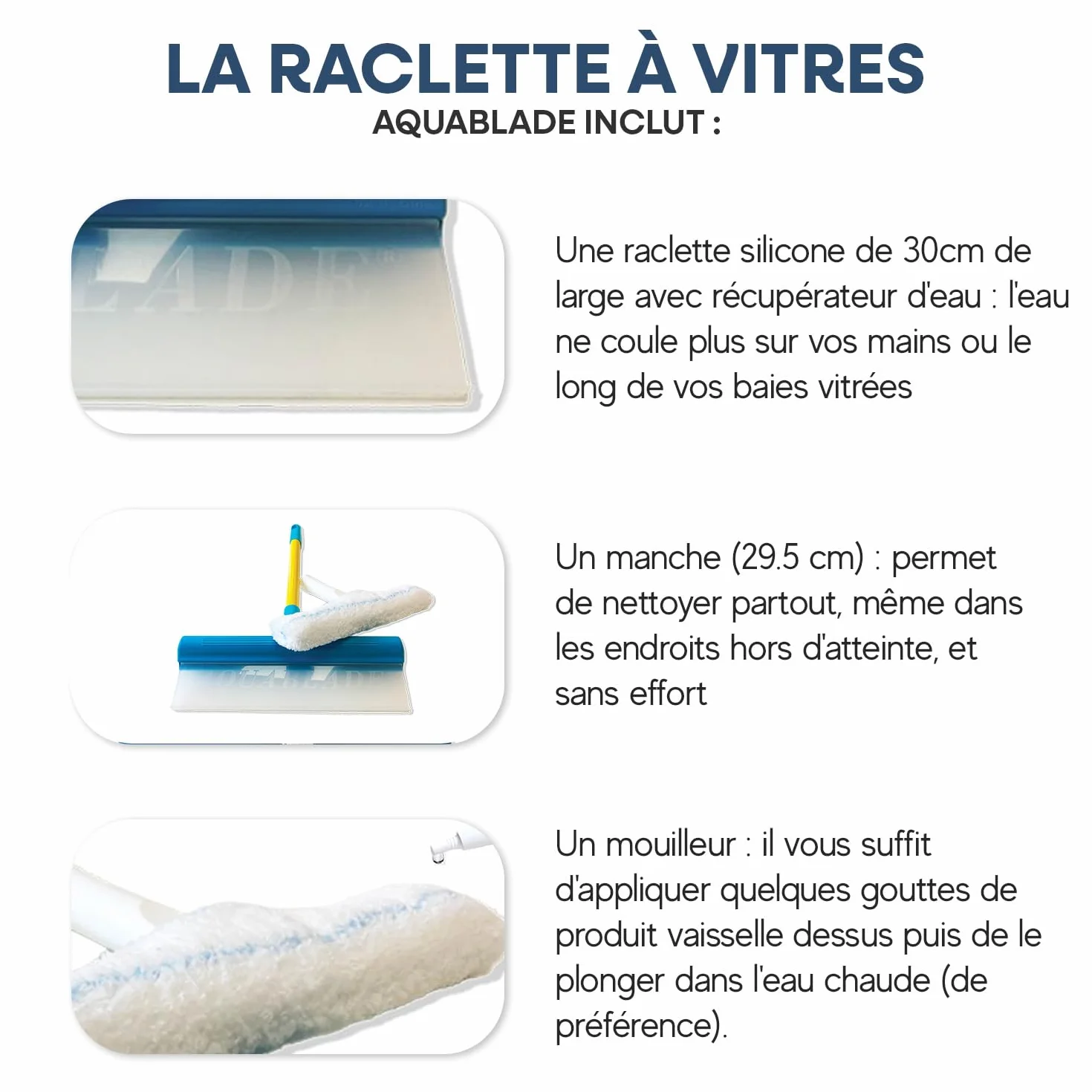 NanoProtection 30 cm x 20 cm Squeegee myjka do okien