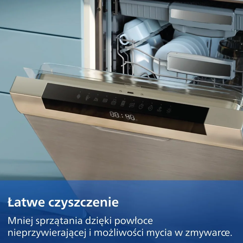 Philips Ovi Seria 3000 – Premium Airfryer, 6,2 l z okienkiem, technologia RapidAir Plus, 16 sposobów gotowania, o 90% mniej tłuszczu, łatwe czyszczenie, ekran dotykowy, oszczędność energii (NA330/00)