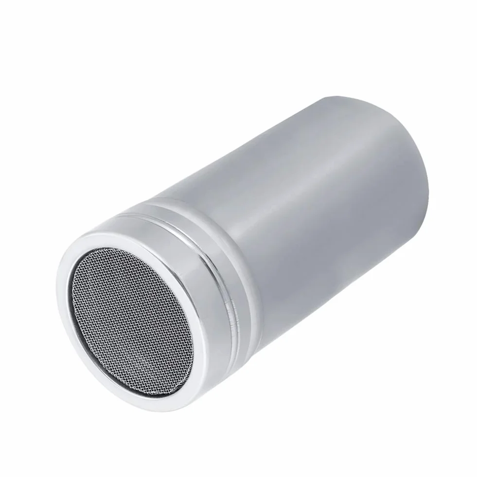 Shaker do Cukru w ​​​​Proszku ze Stali Nierdzewnej, Shaker do Cukru Cynamonowego Cukier Puder w Proszku Mąka Kakaowa Przesiewacz do Kawy Narzędzia Kuchenne Pokrywa Shaker (L)