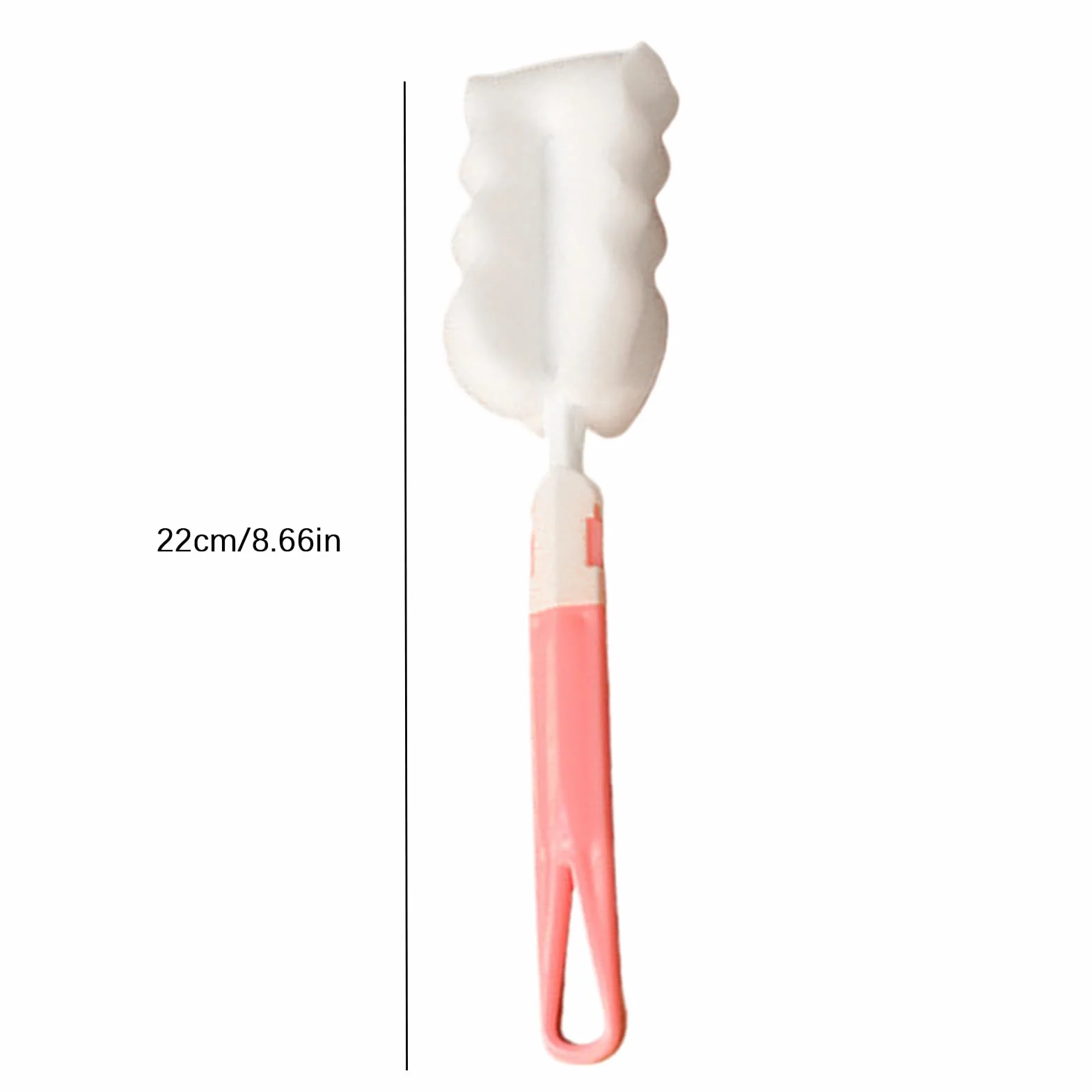 Bottle Cleaner Brush Scrubber, 22cm PP Cup Sponge Brush, Ergonomic Handle Scrubbing Tool for Tumblers, Mugs, Glasses, Kitchenware, Household Washing