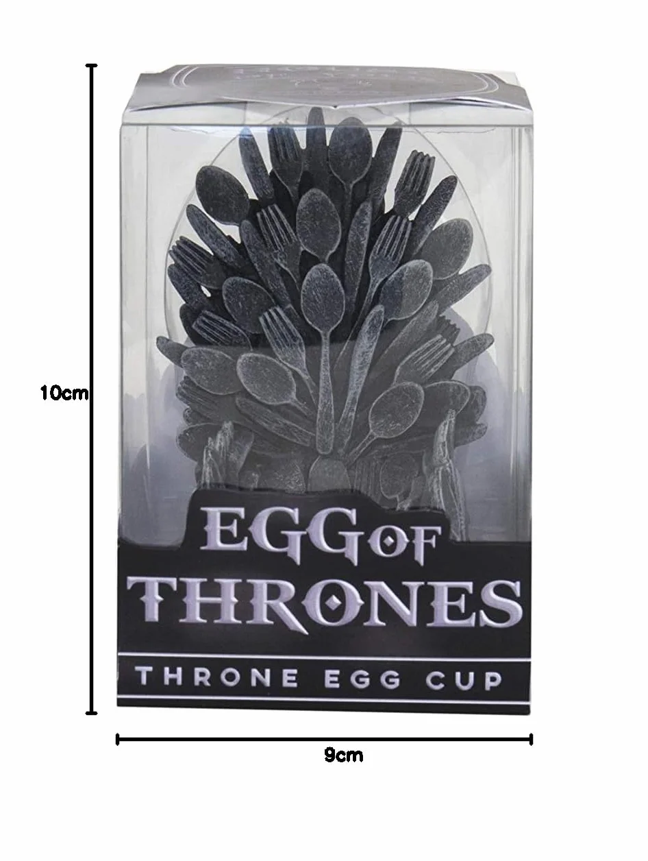 Gift Republic Egg of Thrones ceramiczny kubek na jajka, szary
