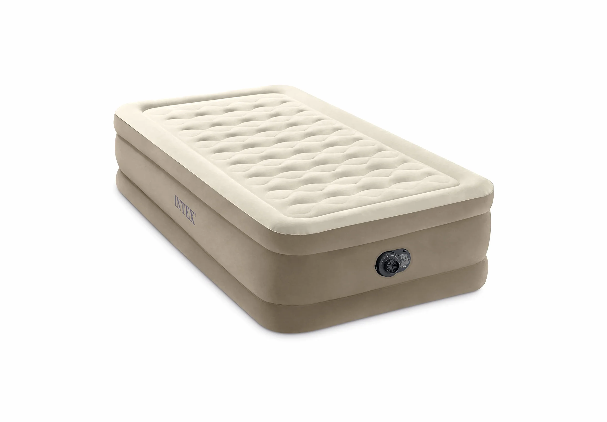 Intex 64426ND - Materasso Dura-Beam Ultra Plush Singolo, con Pompa Elettrica Incorporata, 99x191x46 cm