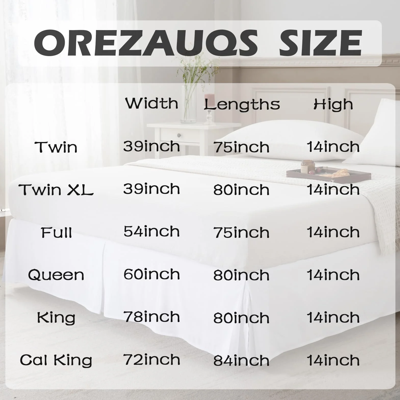 Prześcieradło z falbanką podwójne, miękkie szczotkowane z mikrofibry, 35 cm, prześcieradło z falbanką, pasuje pod materac do podłogi (czerwony, Queen)