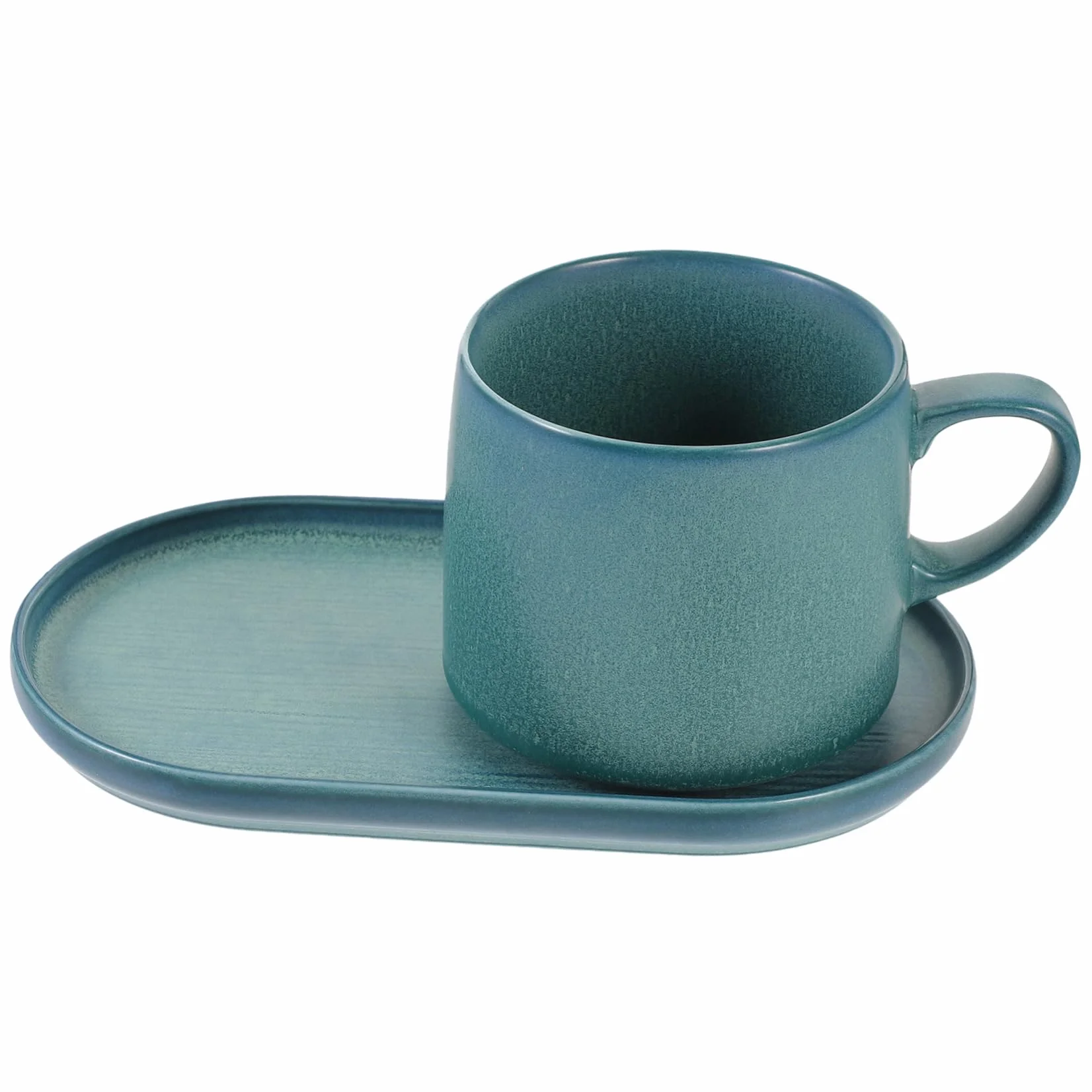 1zestaw Ceramiczny Filiżanek i Spodeczków Elegancka Filiżanka Do Kawy z Ceramiki z Podstawką Idealna Do Biura i Użytku Domowego Śniadanie Gradientowy