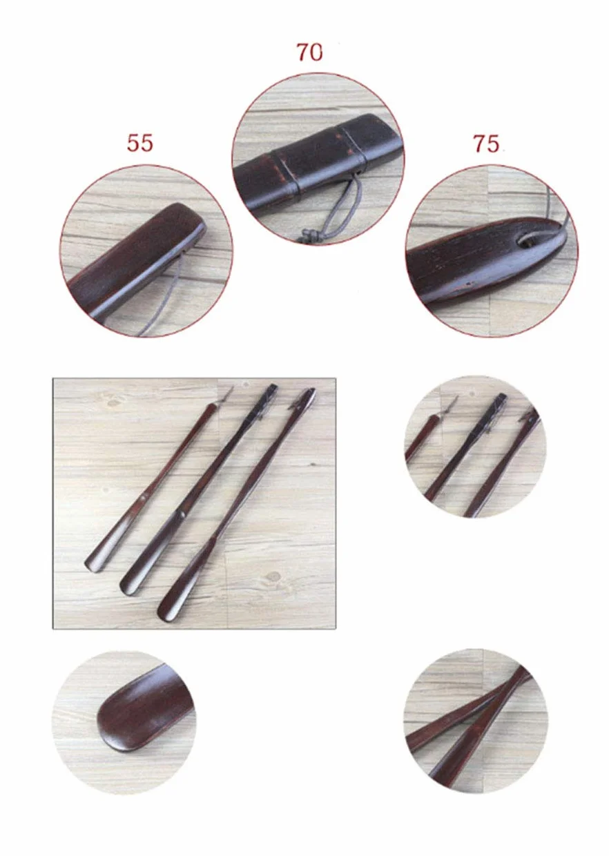 Drewniana łyżka do butów z długą rączką, Schima Superba(Schima Superba 32cm)