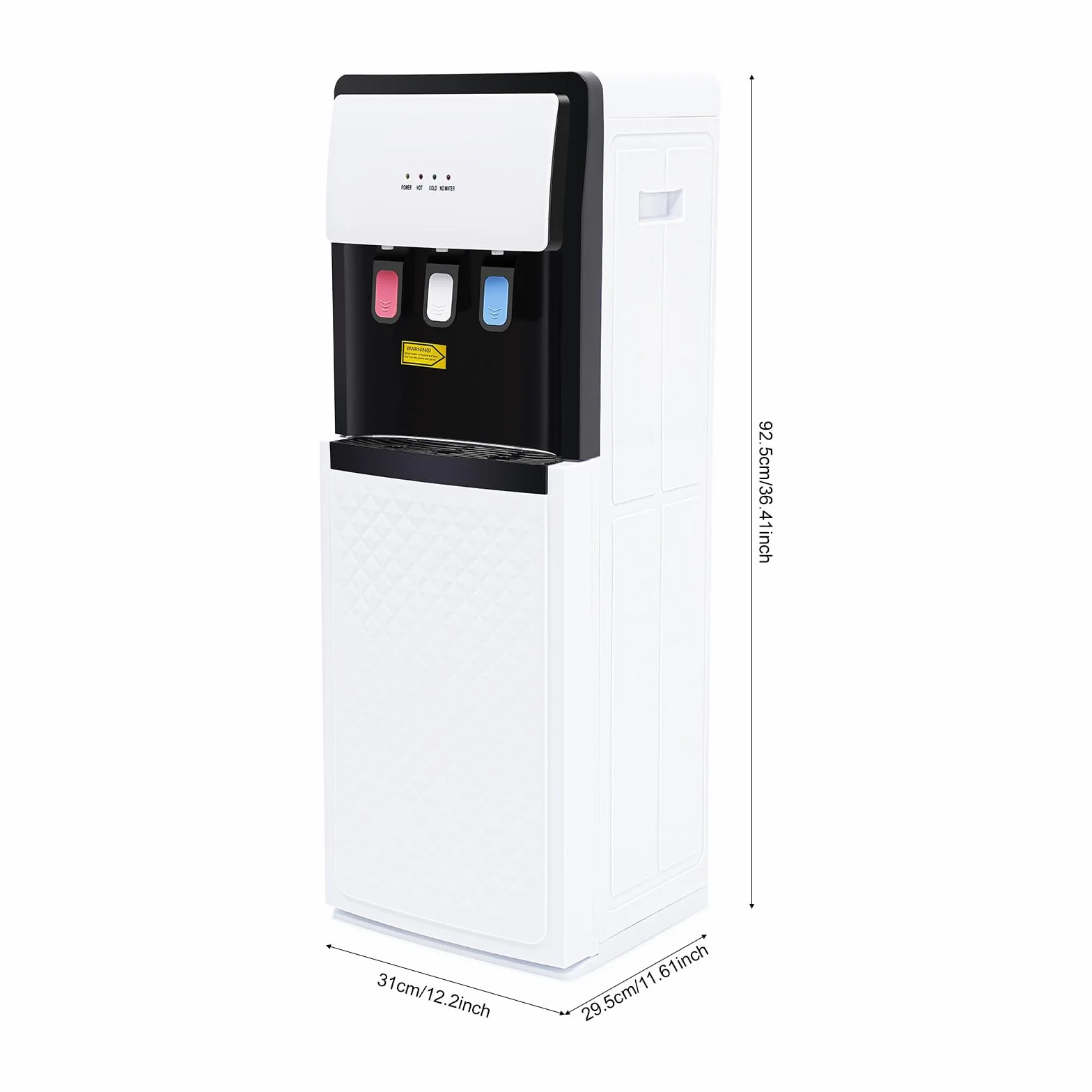 Wolnostojący dozownik wody 500 W Dozownik wody na podłogę Zimna ciepła podwójna funkcja elektryczny urządzenie do gorącej wody TRZY opcje temperatury ze wskaźnikiem do biura, domu, kuchni