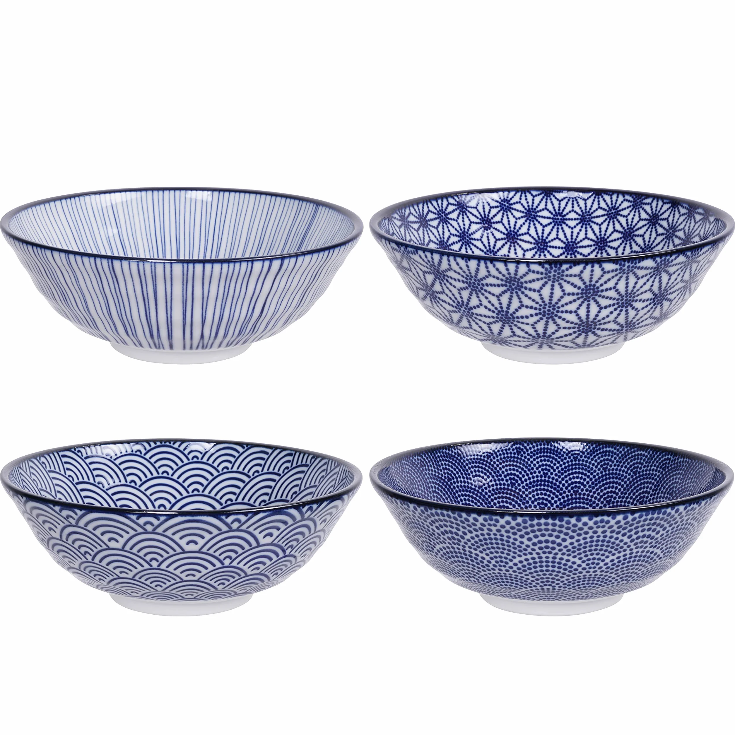 Nippon Blue Assorted Designs Ramen Bowl 21 x 7,8 cm 1000 ml 4 szt. ASS-1 1/12