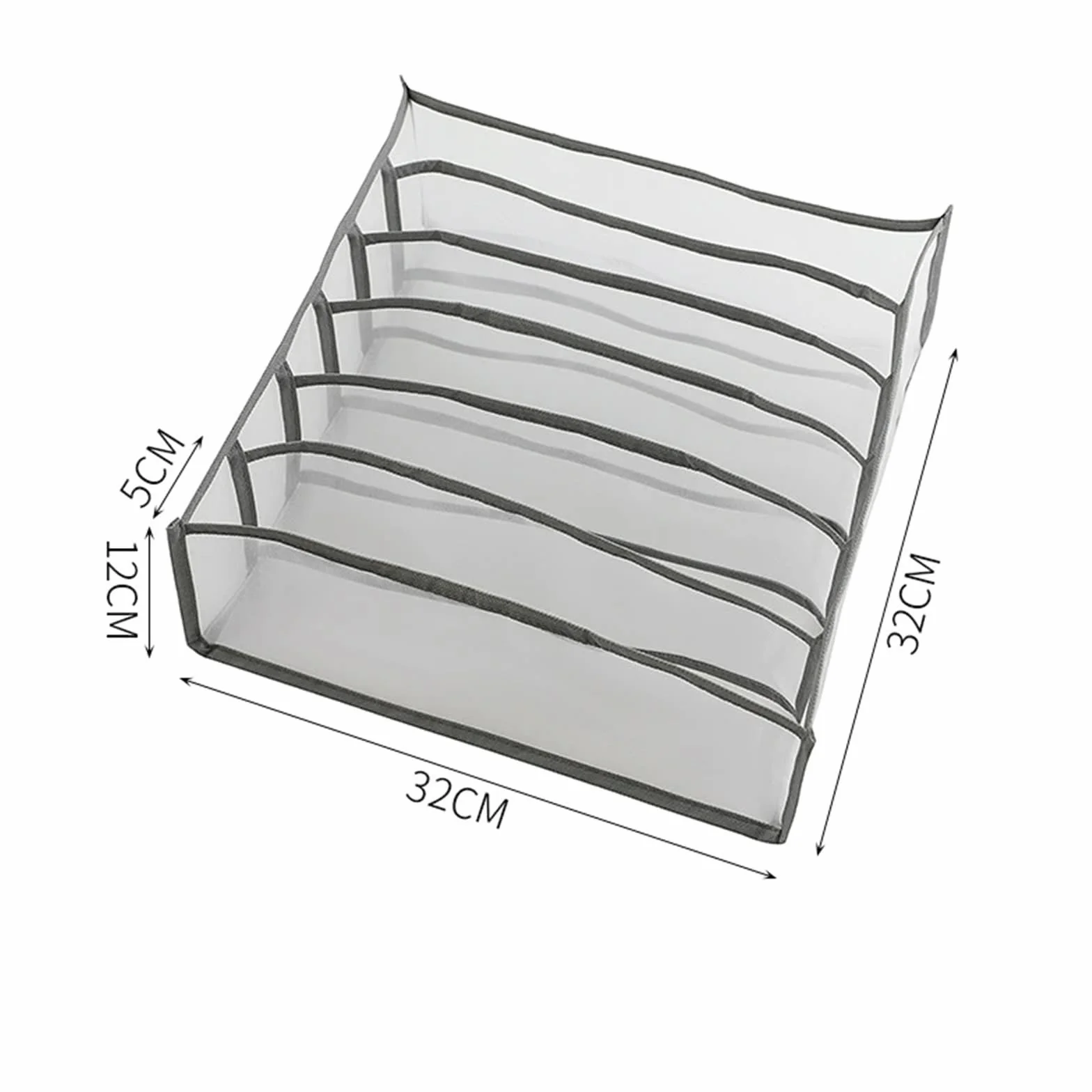 Organizer do przechowywania skarpetek szuflady | Pudełko do przechowywania biustonoszy z przegródkami z siatki i wieloma przegródkami(Grey 3pcs Set,10PCS)