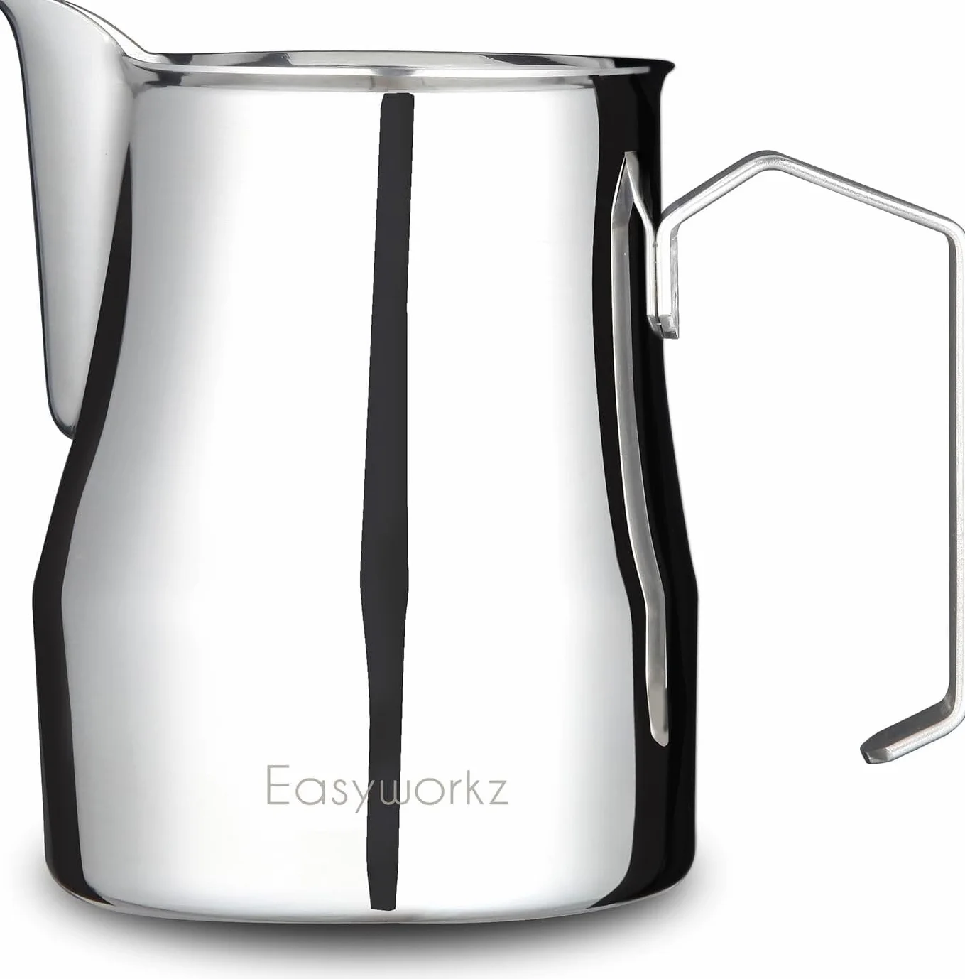 Easyworkz Kawa Dzbanki Do Spieniania Mleka 350ml Stal Nierdzewna,Srebrny