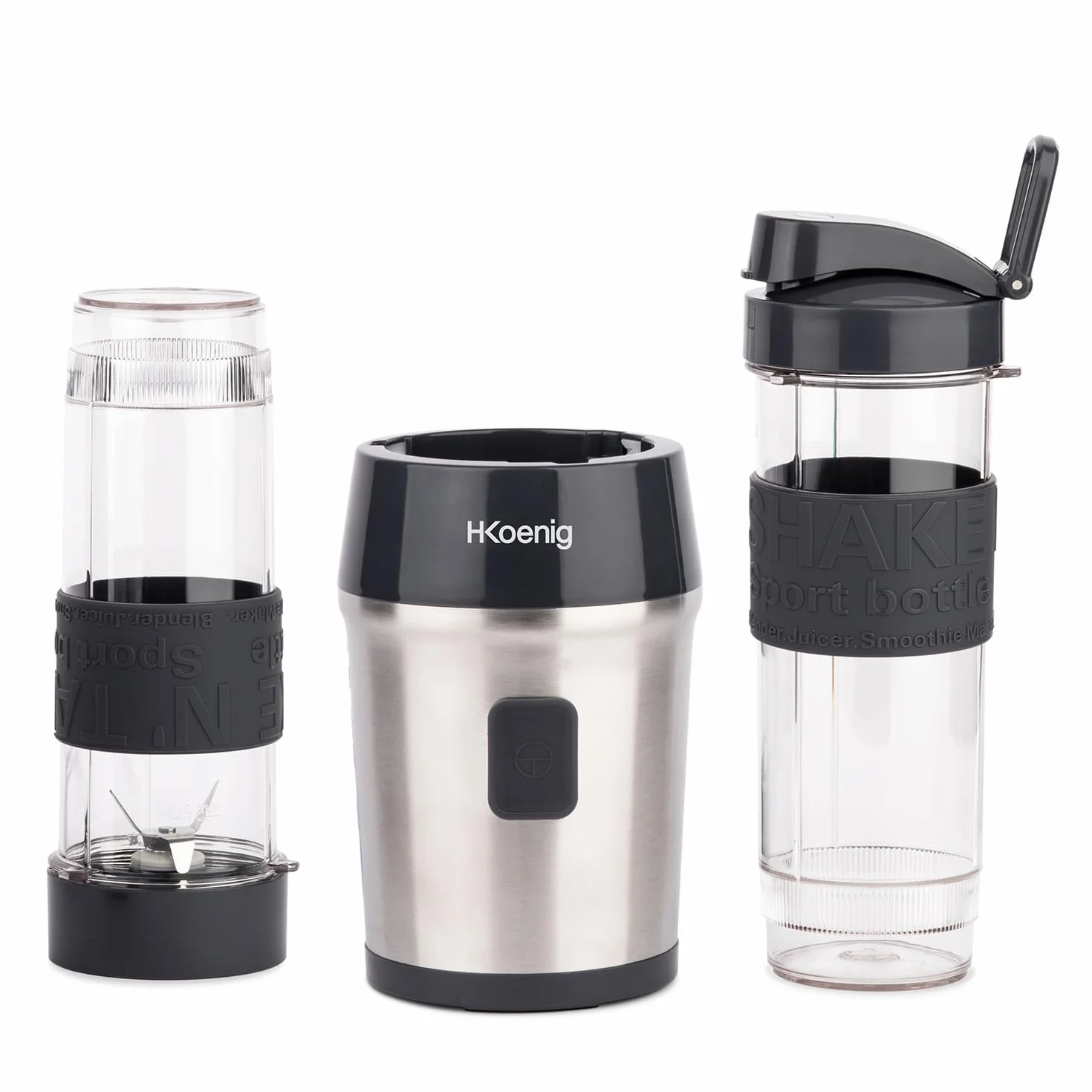H.Koenig Smoothie Maker SMOO9 mini blender 300 W 570 ml stal szlachetna