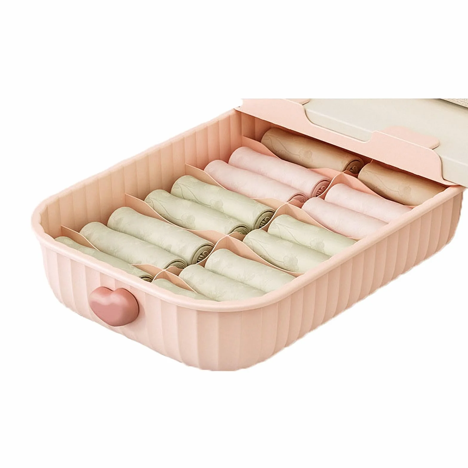 Organizer na biustonosze, majtki, skarpetki, szuflada ubrania, domowe, różowa 4, rozmiar(Pink4)
