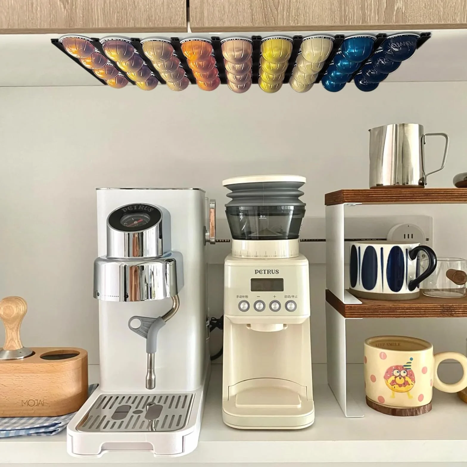 JINTANG Uchwyt na kapsułki do kawy Vertuo, kompatybilny z 54 VertuoLine lub 72 Nespresso Original Line