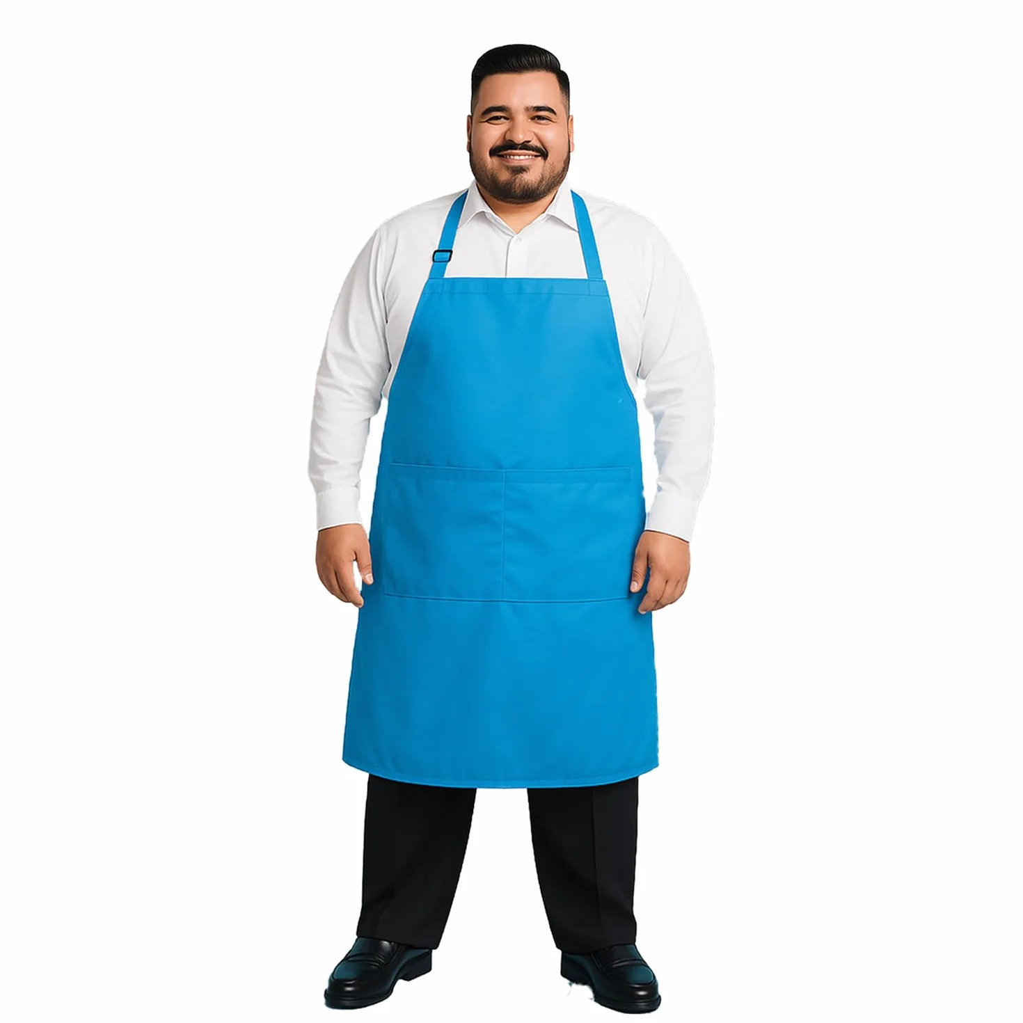 King Mills Unisex 1 szt. Fartuchy kuchenne w dużych rozmiarach z kieszeniami, idealne na XL XXL lub talia W38+. Bardzo duże i długie.