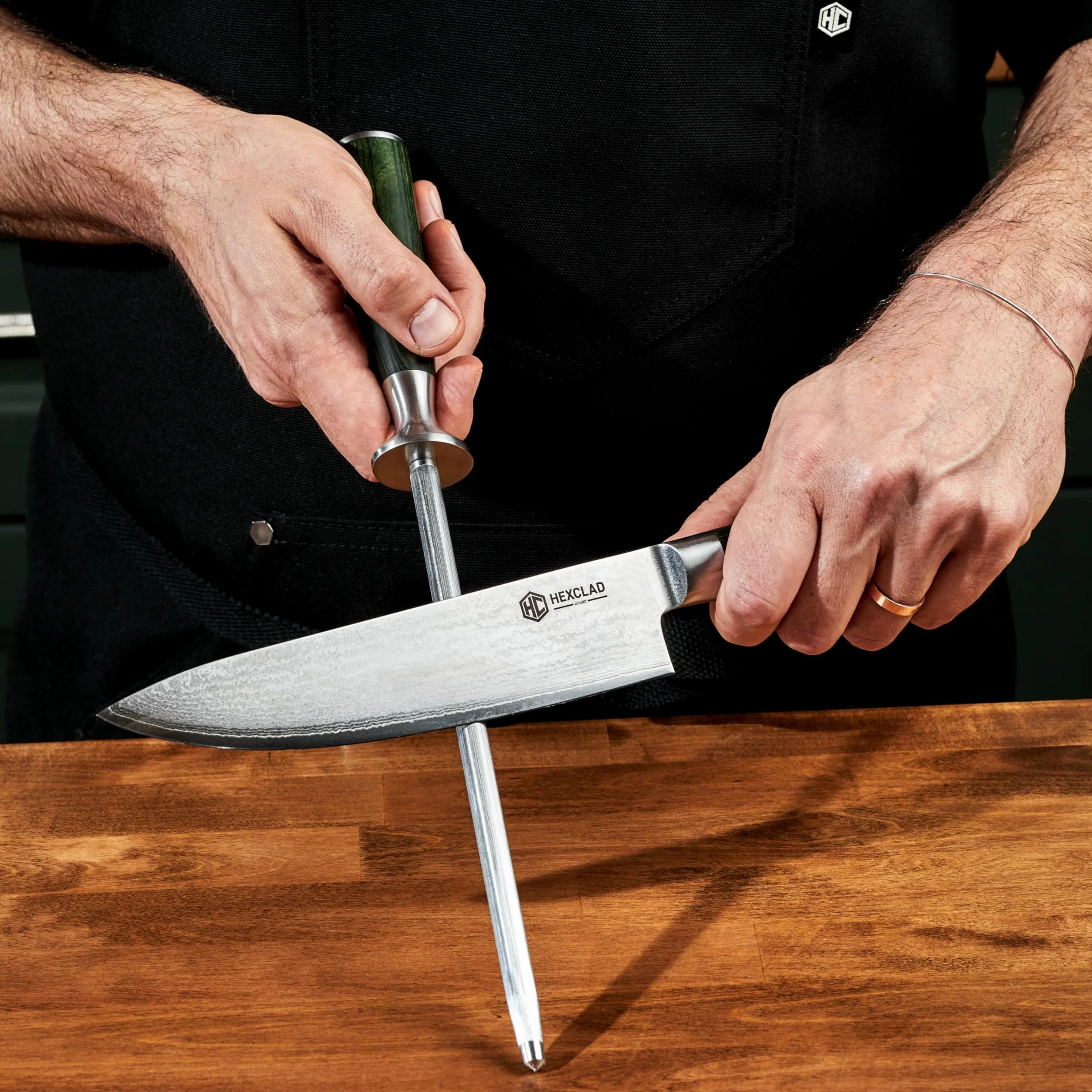 HexClad ostrzałka do noży dla psa 23 cm – pomaga w naprawie, naprawie, polerowaniu noży – najlepszy nóż kuchenny naprawdę działa w przypadku noży ceramicznych i stalowych, nożyczek