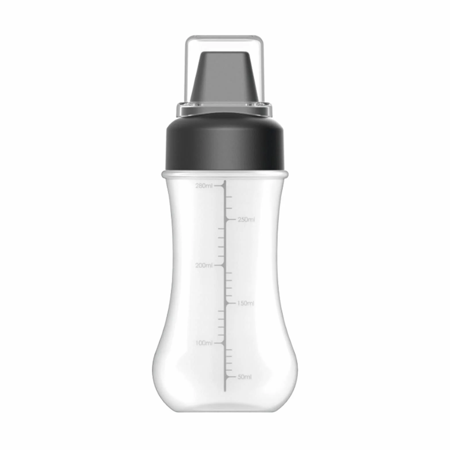 Słoiki na przyprawy 350 ml domowa kuchnia sos sałatkowy oliwa z oliwek praktyczna 5 otworów wyciskana butelka keczup miód pojemnik na przyprawy do sosu (czarne)