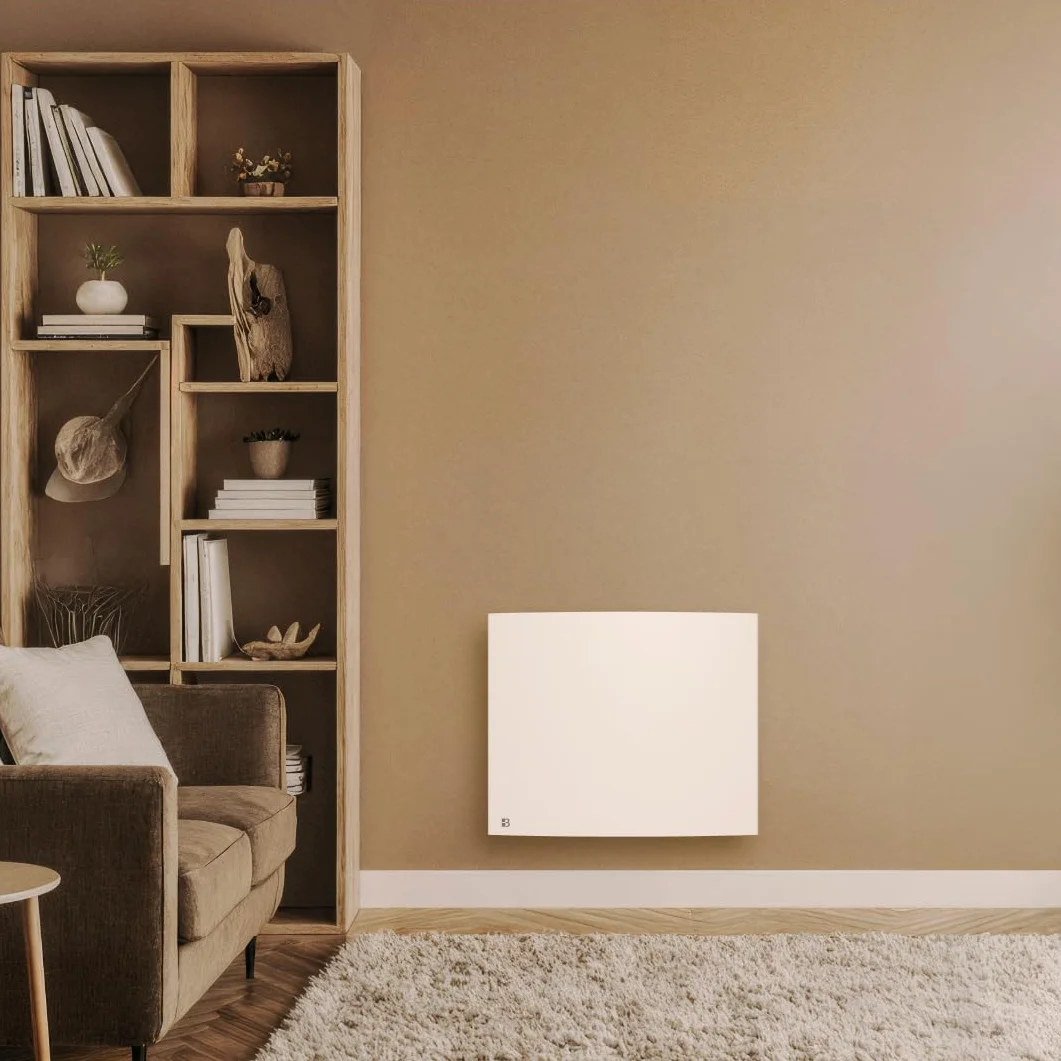 BESTHERM - Grzejnik elektryczny z suchym bezwładnościowym żeliwem 1000W Bestherm BIA poziomy biały