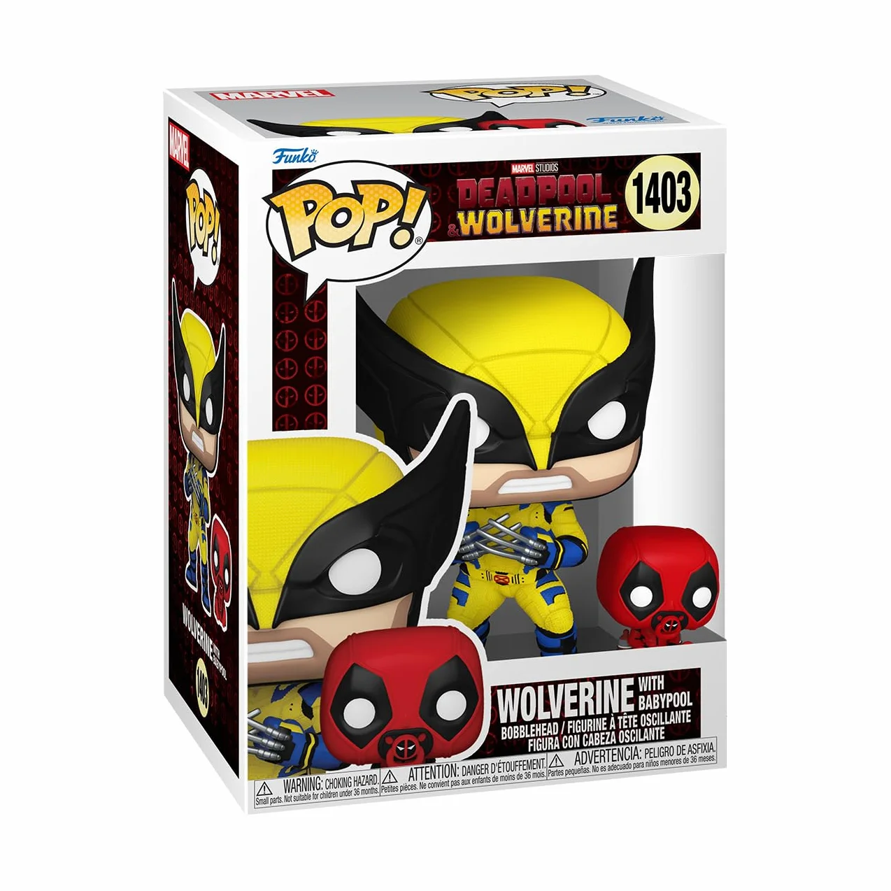 Funko POP & Buddy: Deadpool & Wolverine - Wolverine z Babypoolem - kolekcjonerska figurka winylowa - pomysł na prezent - oficjalny towar - zabawki dla dzieci i dorosłych - fani filmów