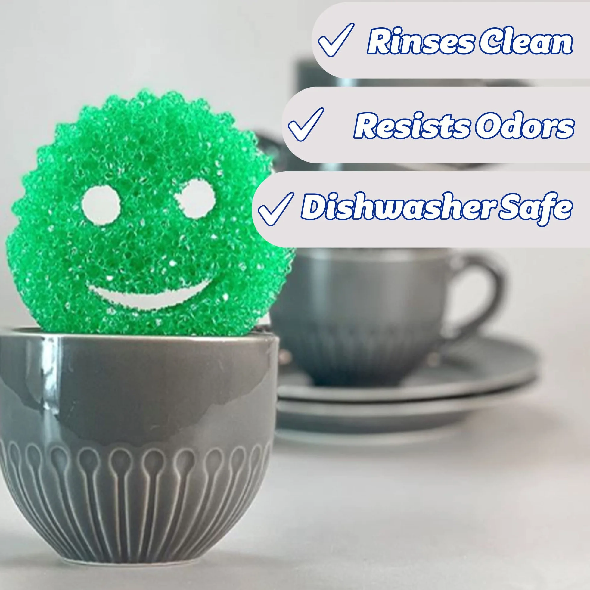 Scrub Daddy Sd2Cg Gąbka, Zielony, 2 Sztuki