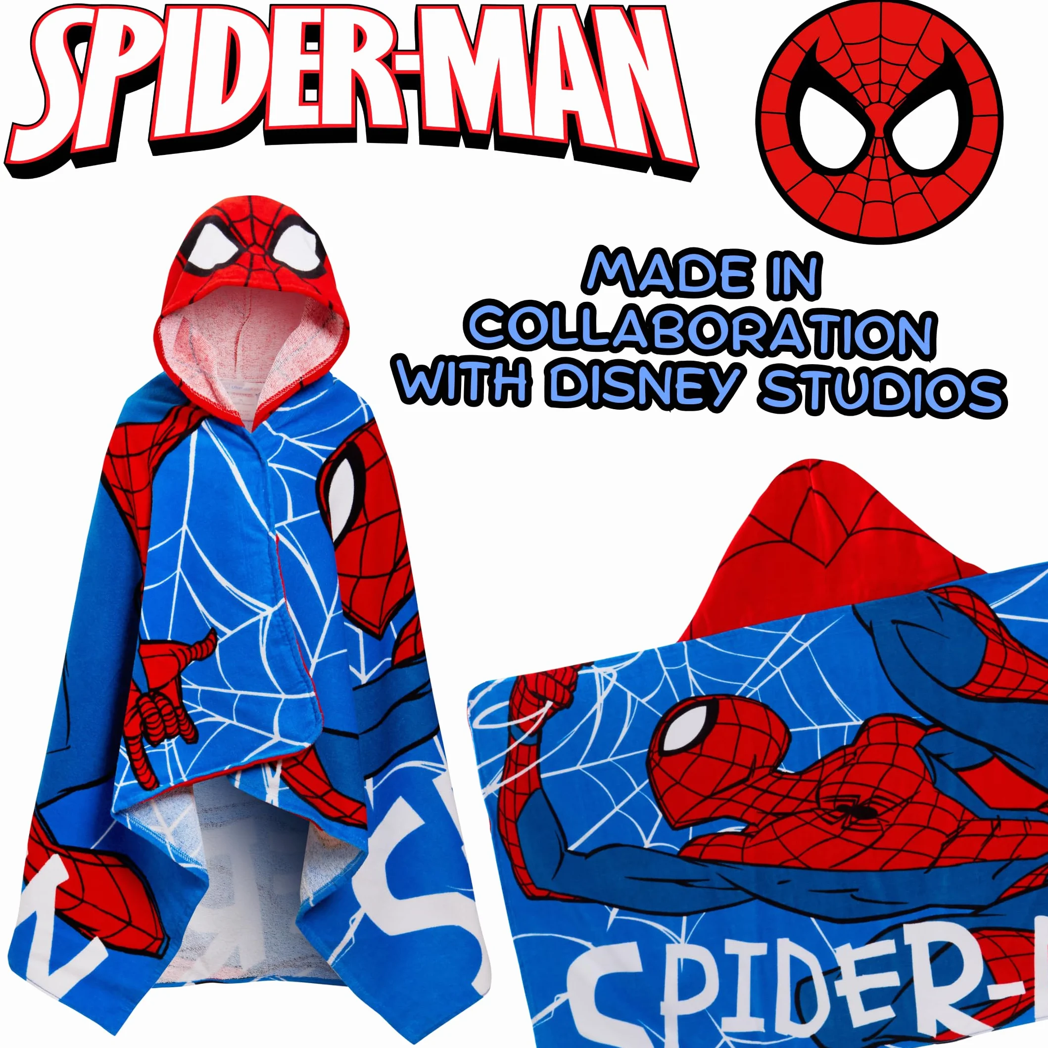 Spider-Man Ręcznik z kapturem 100% bawełna odzież Avengers ponczo dla dzieci ręcznik plażowy do pływania owinąć chłopcy sukienka do przewijania
