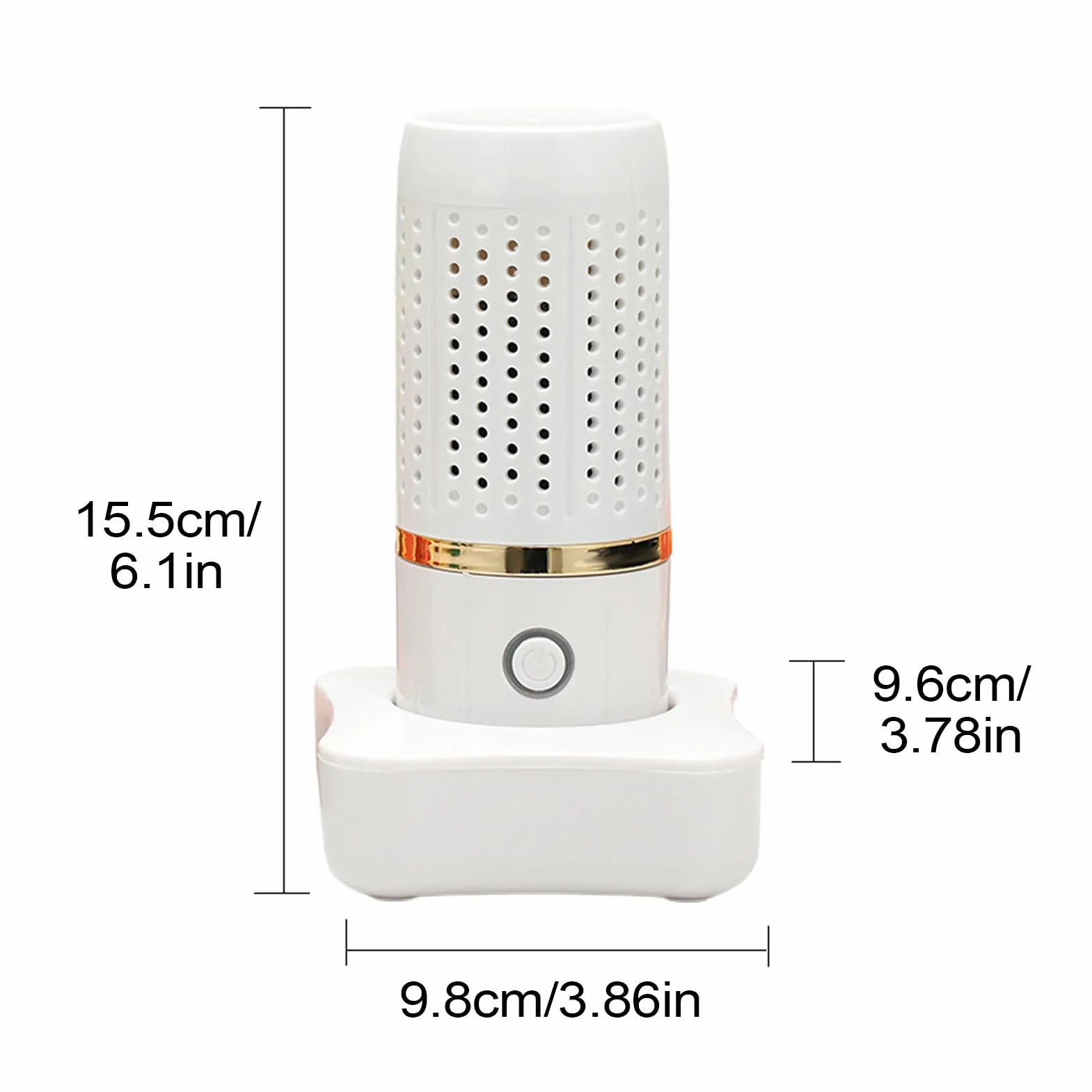Fruit Washing Machine, USB Produce Cleaner, 3.86x3.86x6.1 Inches Cordless Food Purifier, Long Lasting Cleaning Device with Powerful Function for Cooking Kitchen Grain Preparation