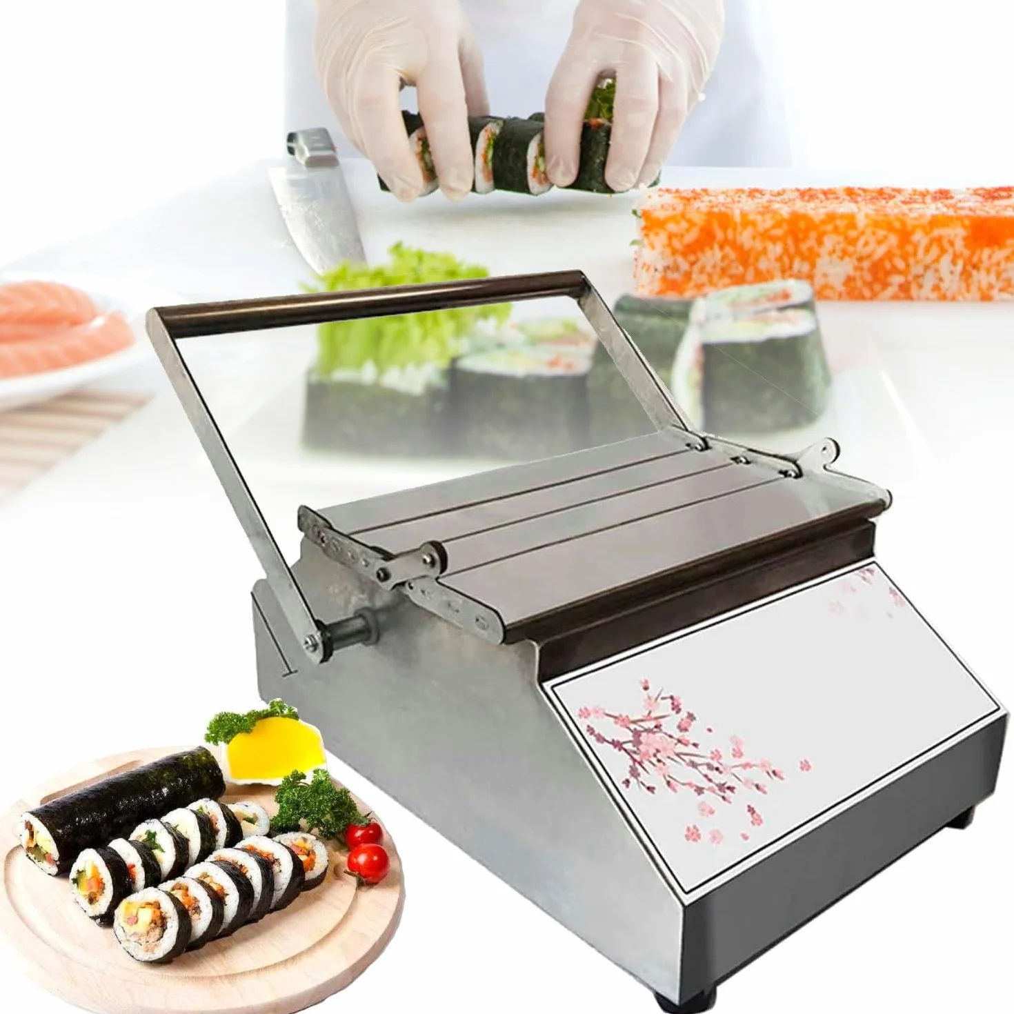 Zestaw do robienia sushi - Ultimate Sushi Bazooka dla początkujących, kompletny zestaw do łatwych domowych bułek, maki i nie tylko, wygodne narzędzie kuchenne