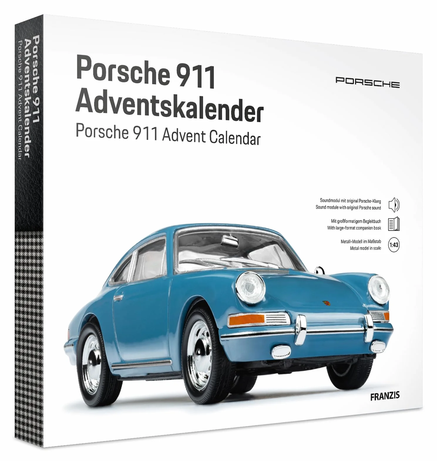 FRANZIS 67664 - Porsche 911 Adventskalender Emailleblau