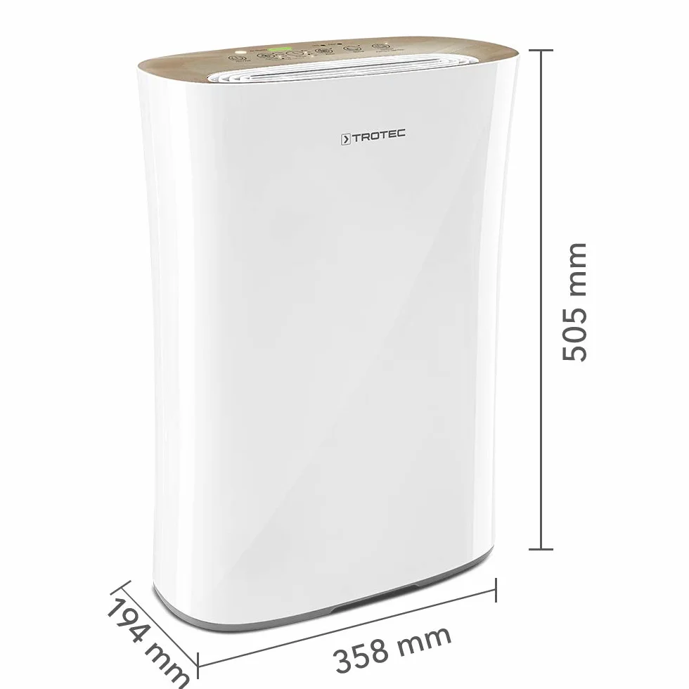 TROTEC Oczyszczacz powietrza AirgoClean 110 E HEPA 25 m² 63 m³ 4 stopnie wentylatora 99,97% cząstek