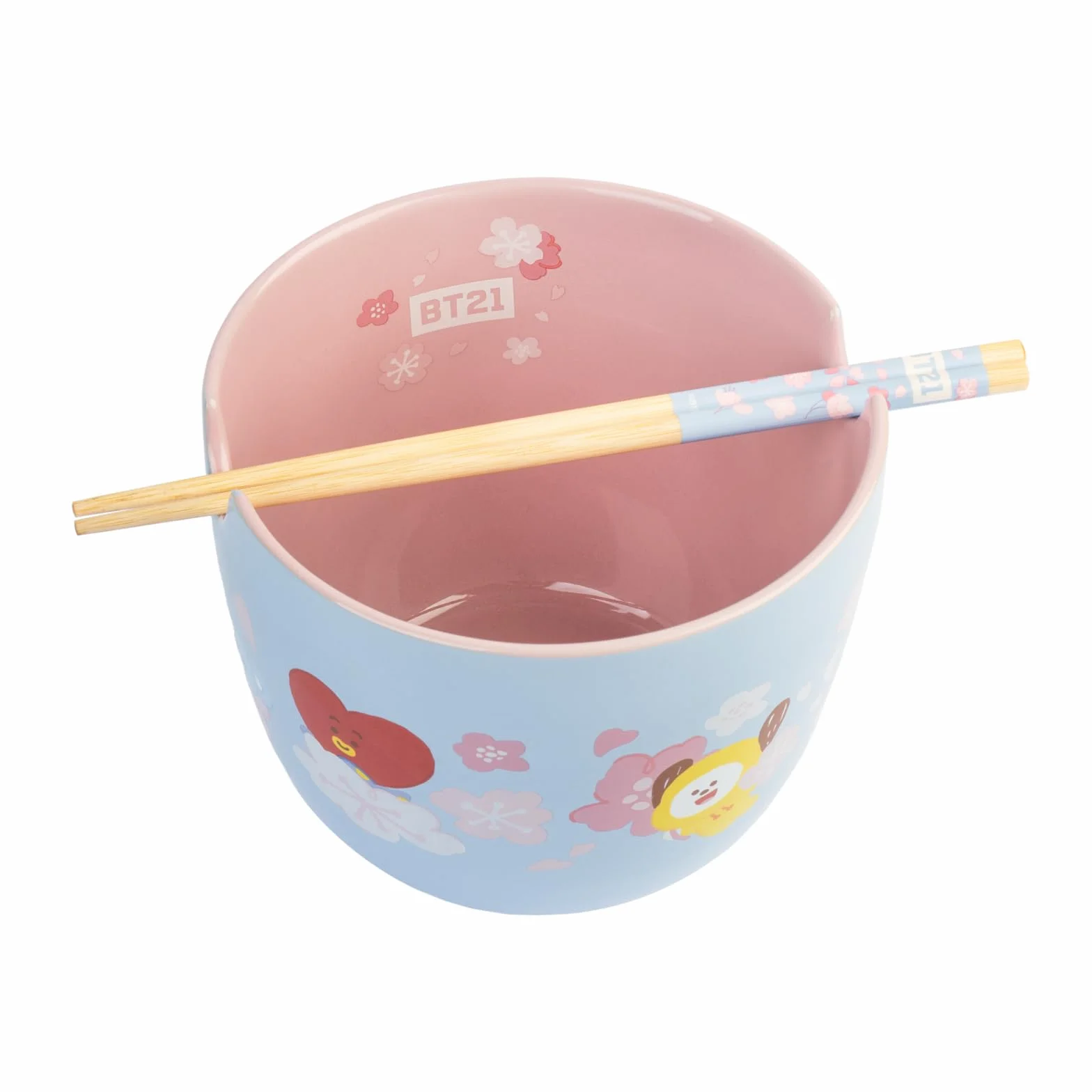 Grupo Erik BT21 Official Merchandise - BT21 Bowl & Chopsticks | Ramen Bowl, Noodle Bowl, Soup Bowl, Japanese Bowl | BT21 Merchandise, BT21 Gifts