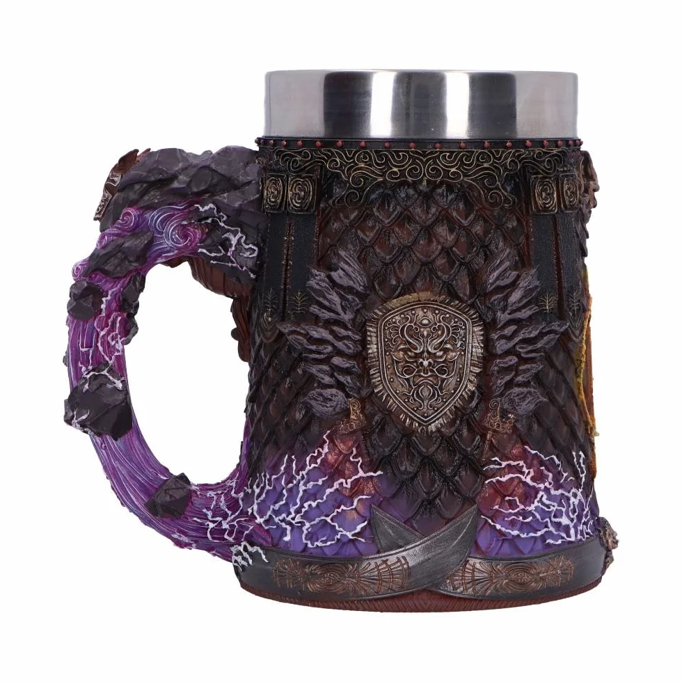 Nemesis Now Elden Ring Starscourge Radahn Tankard, żywica, kubek do piwa, wyjmowana wkładka ze stali nierdzewnej