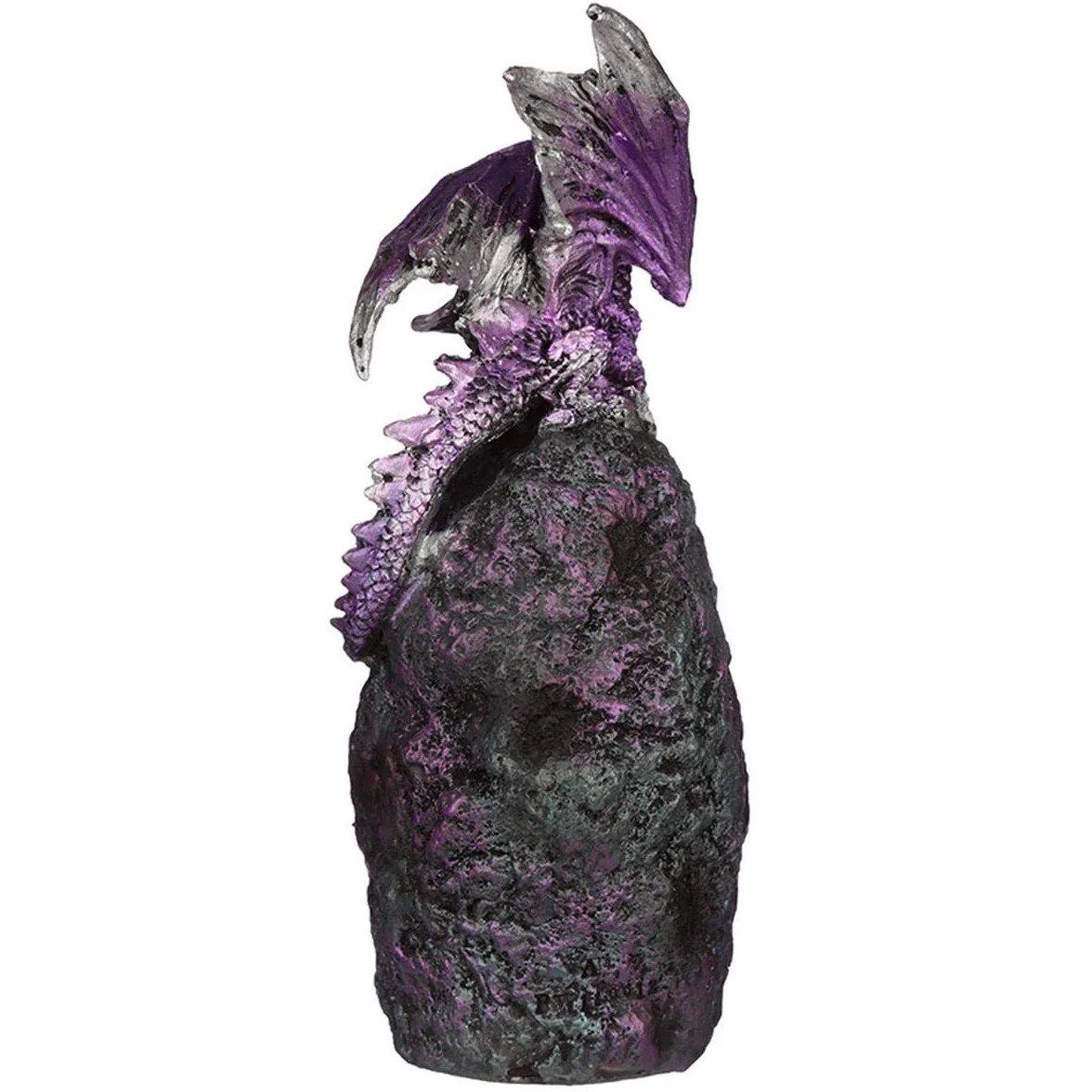 Puckator Kryształowa jaskinia LED ciemne legendy smok figurka x 1, żywica, Multi, wysokość 17 cm szerokość 6 cm głębokość 6,5 cm