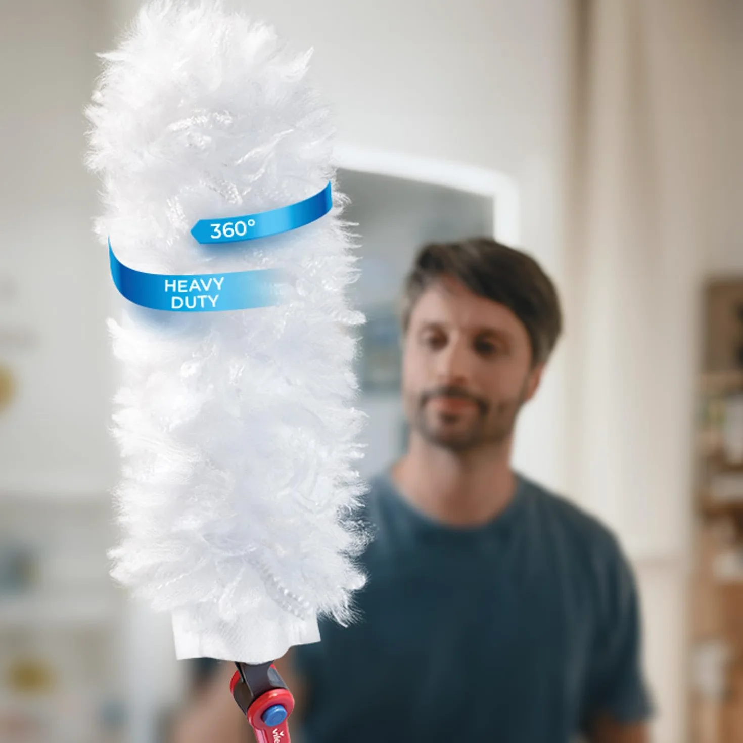 Vileda Flex & Catch wkłady – zestaw 10 sztuk, konstrukcja 360°, technologia blokady kurzu, biały