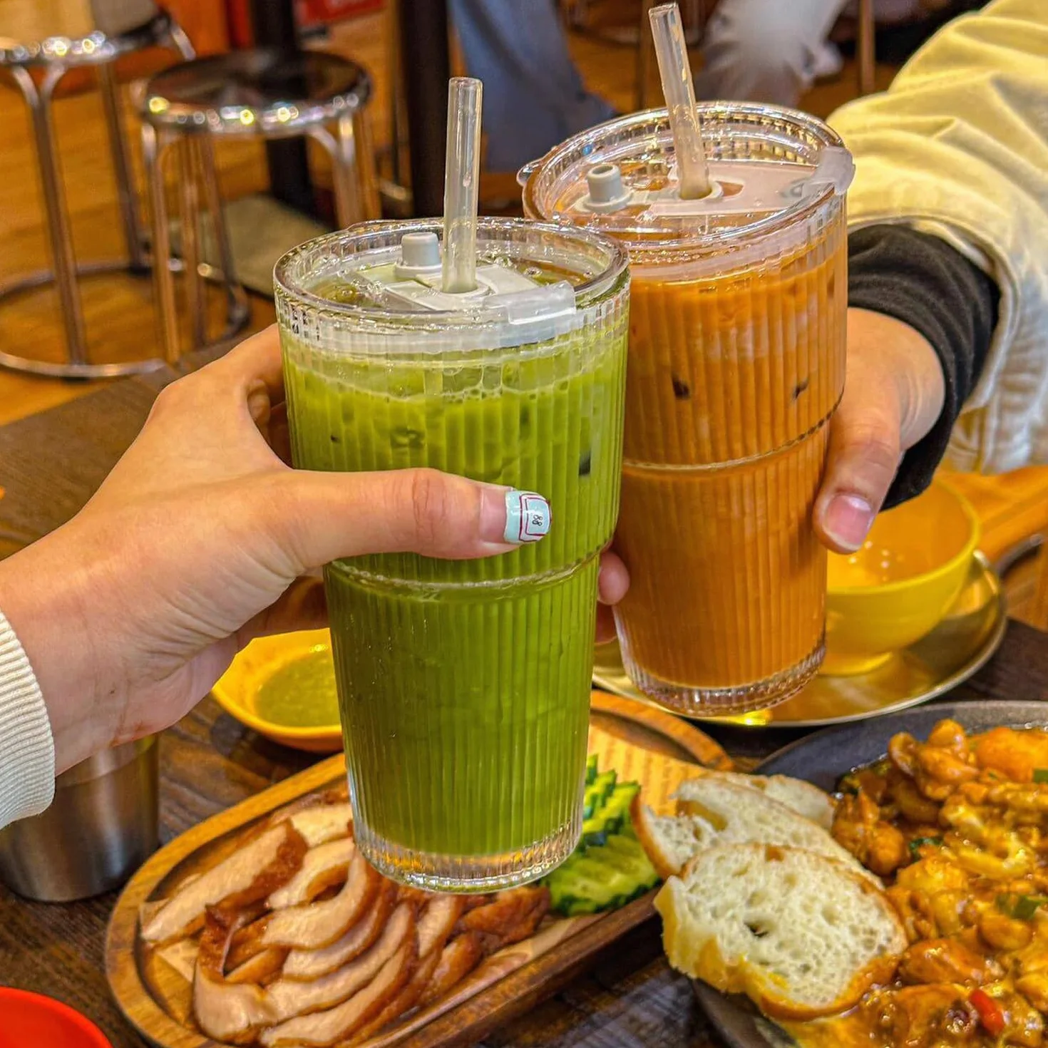 Szklany kubek z pokrywką i słomką, 600 ml, szklanki do kawy, szklanki do piwa, kubek podróżny, kubek do smoothie, szczelny, do kawy, koktajli, herbaty, 1 sztuka