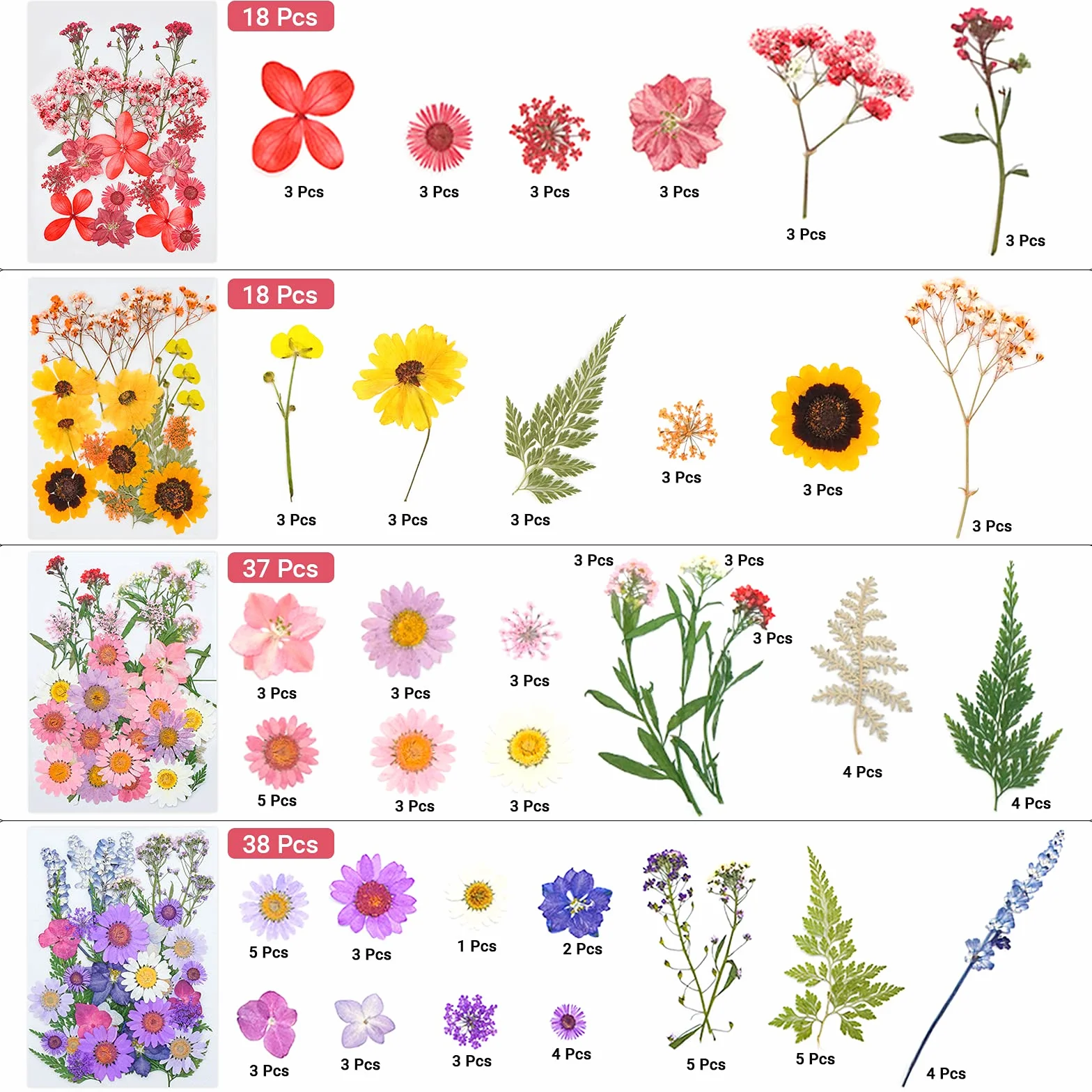 111szt.Naturalne suszone kwiaty, suszone kwiaty prasowane, suszone kwiaty, suszone kwiatowe dekoracje kwiatowe, do majsterkowania biżuteria żywiczna, majsterkowanie i rękodzieło