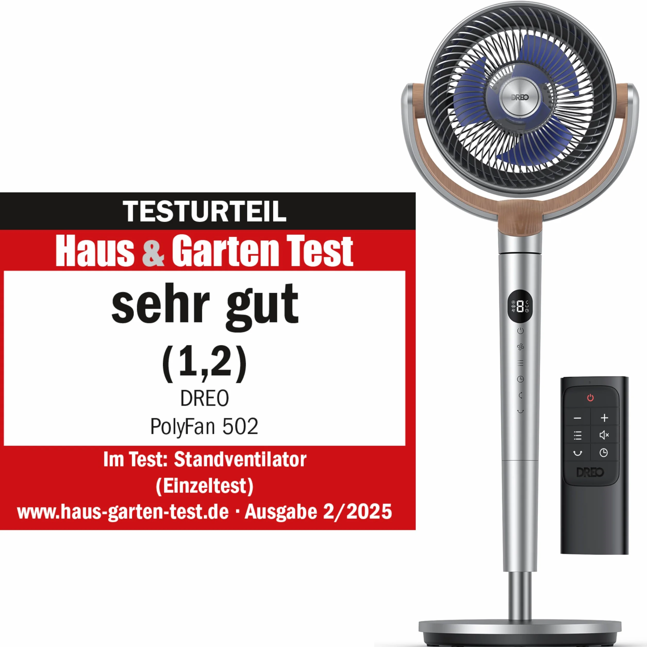 Dreo Cichy wentylator stojący 23 dB, wielokierunkowy wentylator oscylujący 120°+120°, odległość wiatru 24 m, objętość powietrza 1200 m³/h, prawdziwy turbo cyrkulator powietrza, wysokość 102 cm, 3