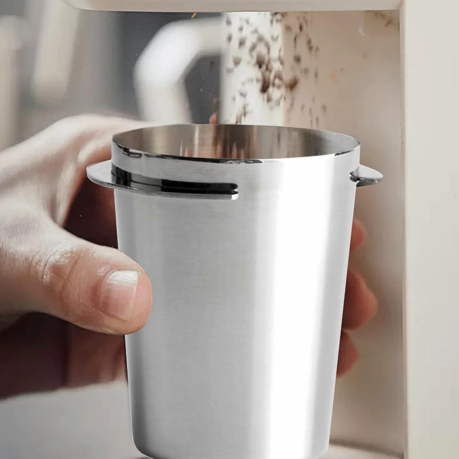 Kubek do dozowania 54 mm, lejek do kawy espresso pasuje do uchwytu filtra barista 54 mm, kubek do kawy, akcesoria do kawy espresso, do baristy, domu, kawiarni