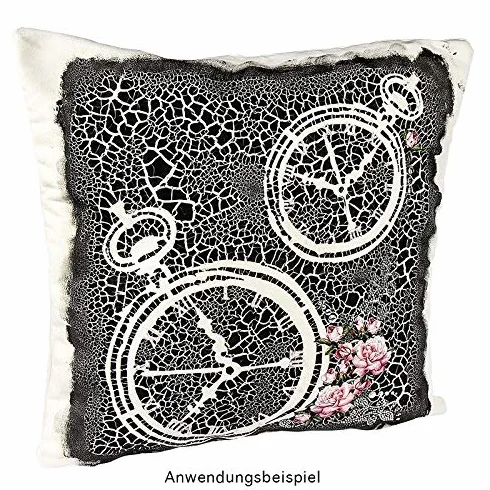 Ideen mit Herz Poduszka do przytulania | 45 cm x 45 cm | z wypełnieniem i zamkiem błyskawicznym | Kolor: naturalna biel