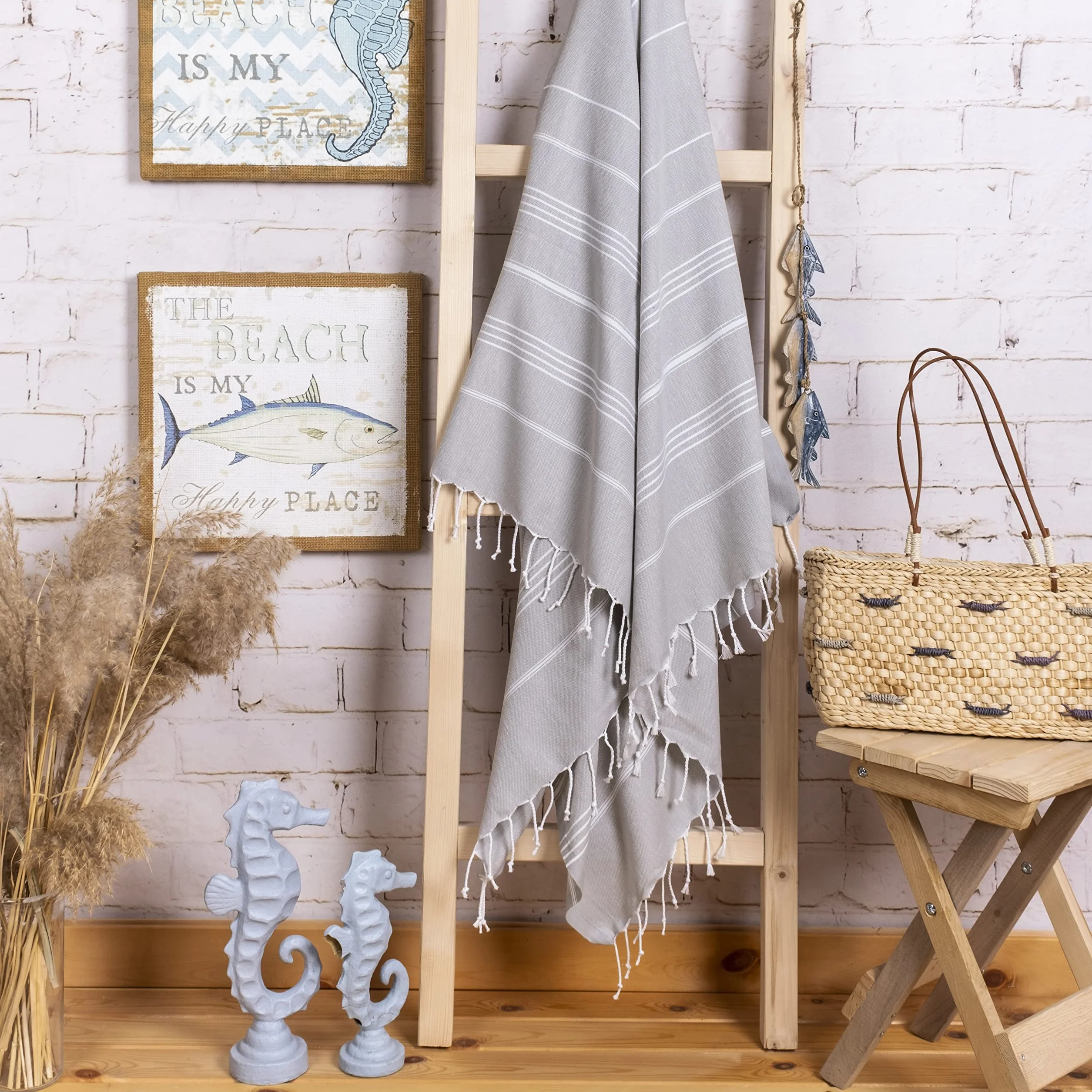Ręcznik premium 100% bawełna Oeko-Tex 200 XXL 100 x 200 cm szary